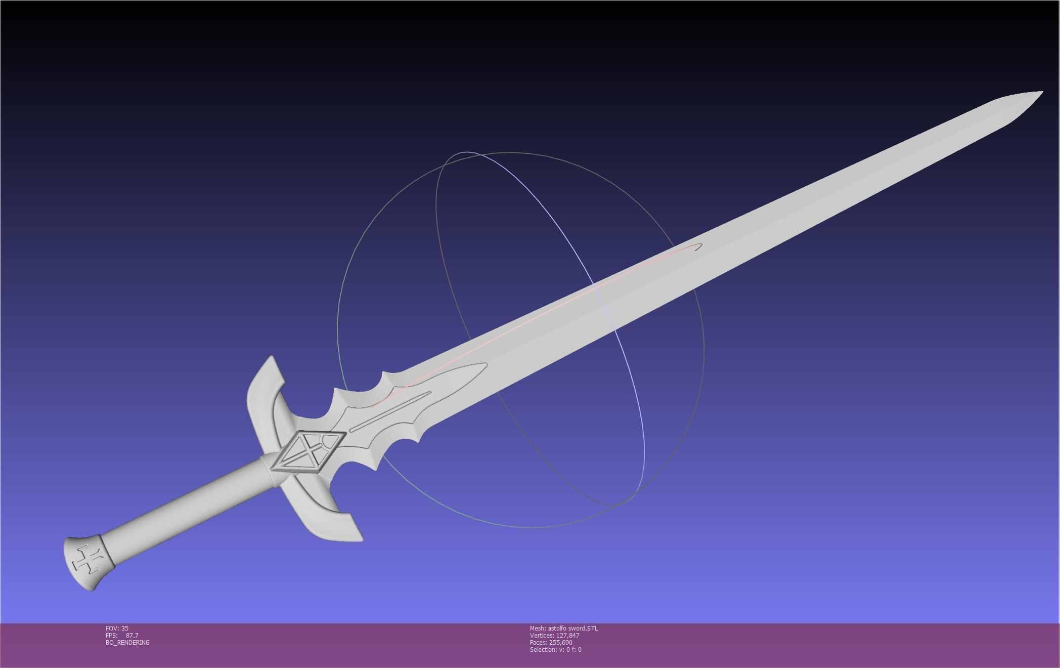 Fate Astolfo Sword Printable Assembly 3D print model_102