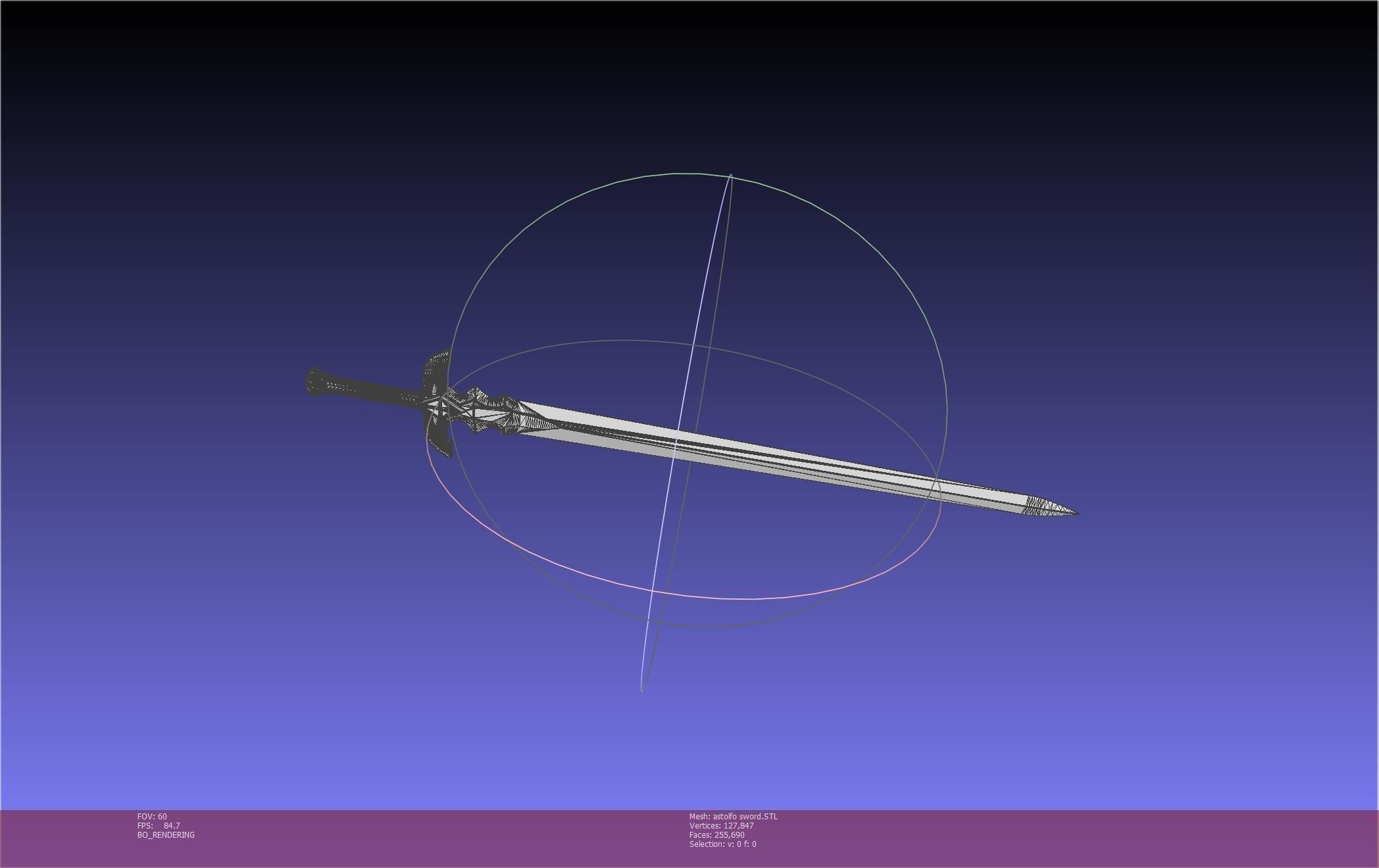 Fate Astolfo Sword Printable Assembly 3D print model_90