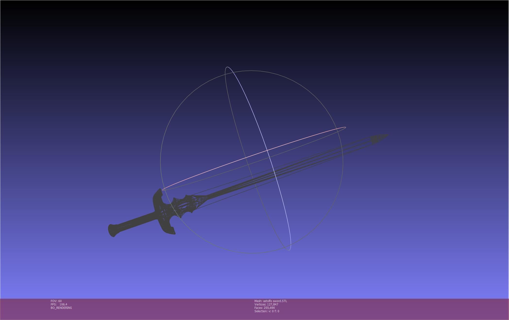 Fate Astolfo Sword Printable Assembly 3D print model_113