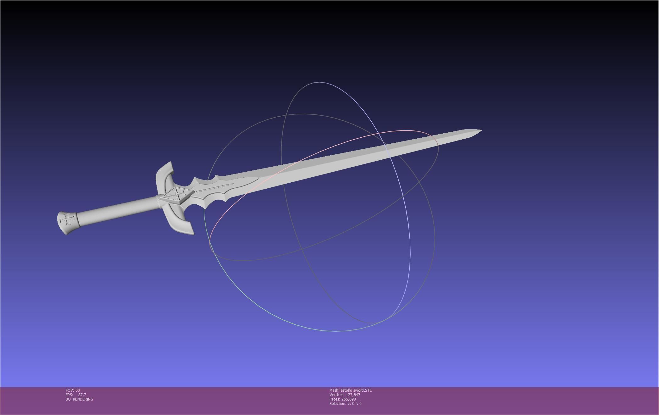Fate Astolfo Sword Printable Assembly 3D print model_81