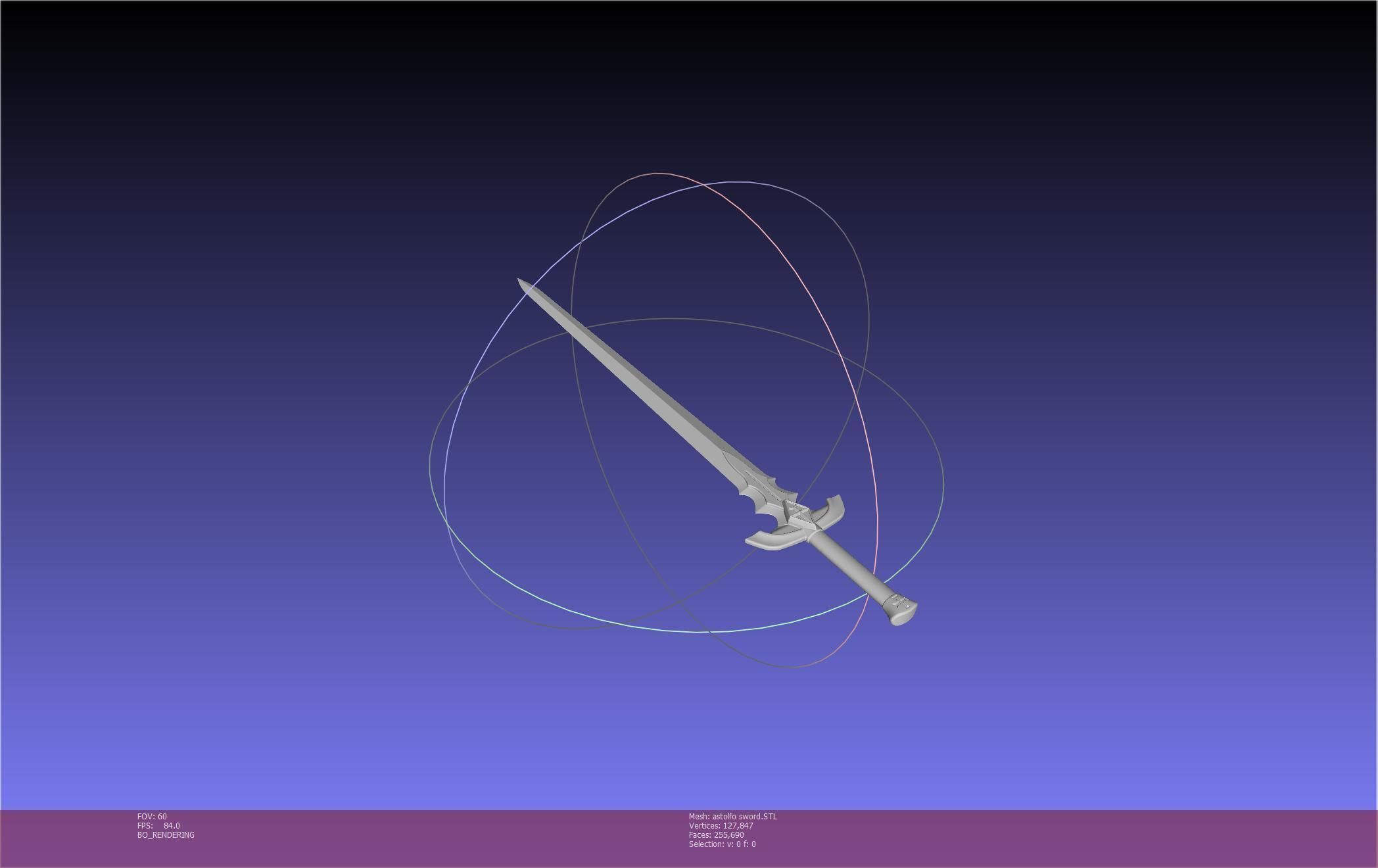 Fate Astolfo Sword Printable Assembly 3D print model_55