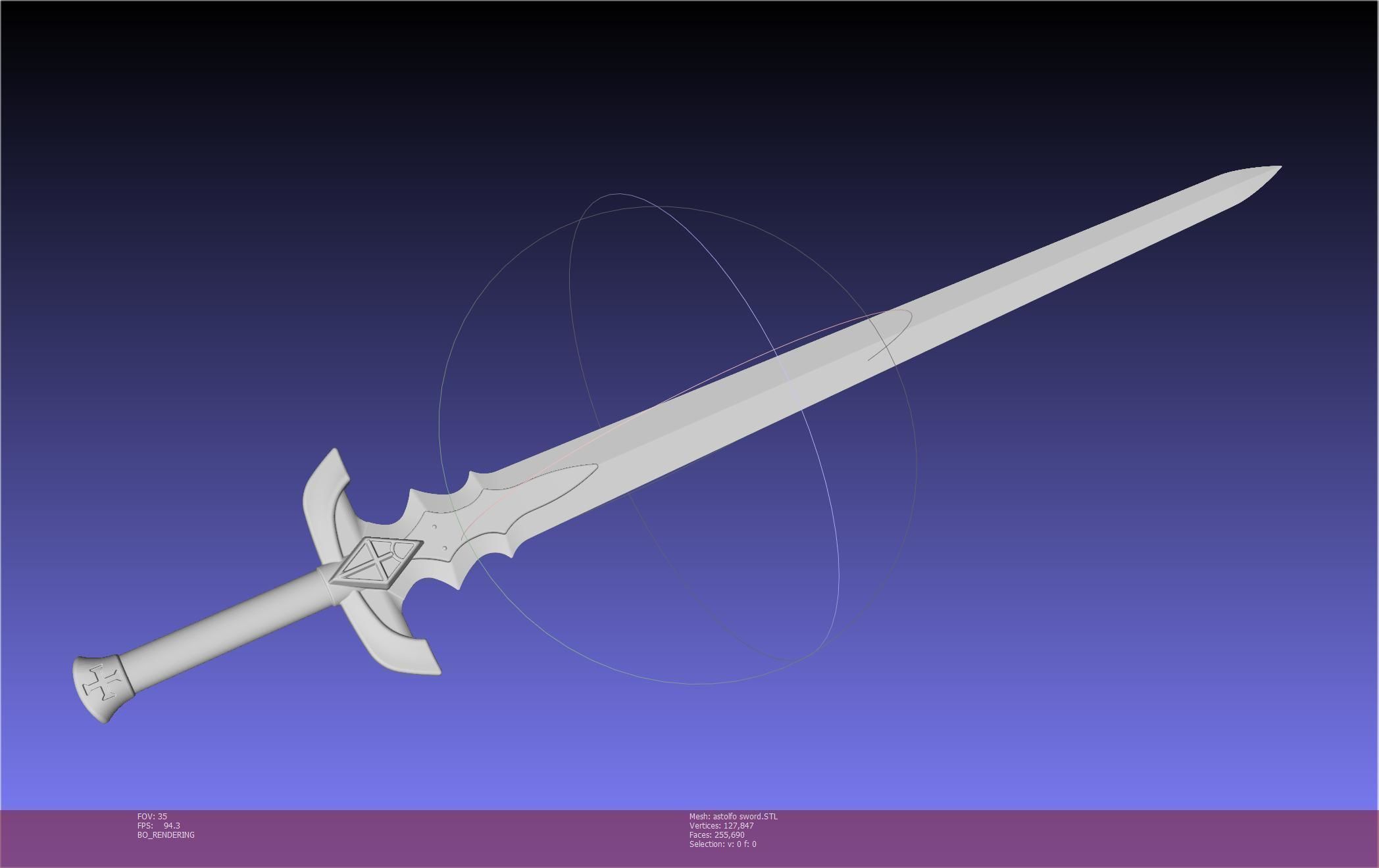 Fate Astolfo Sword Printable Assembly 3D print model_119