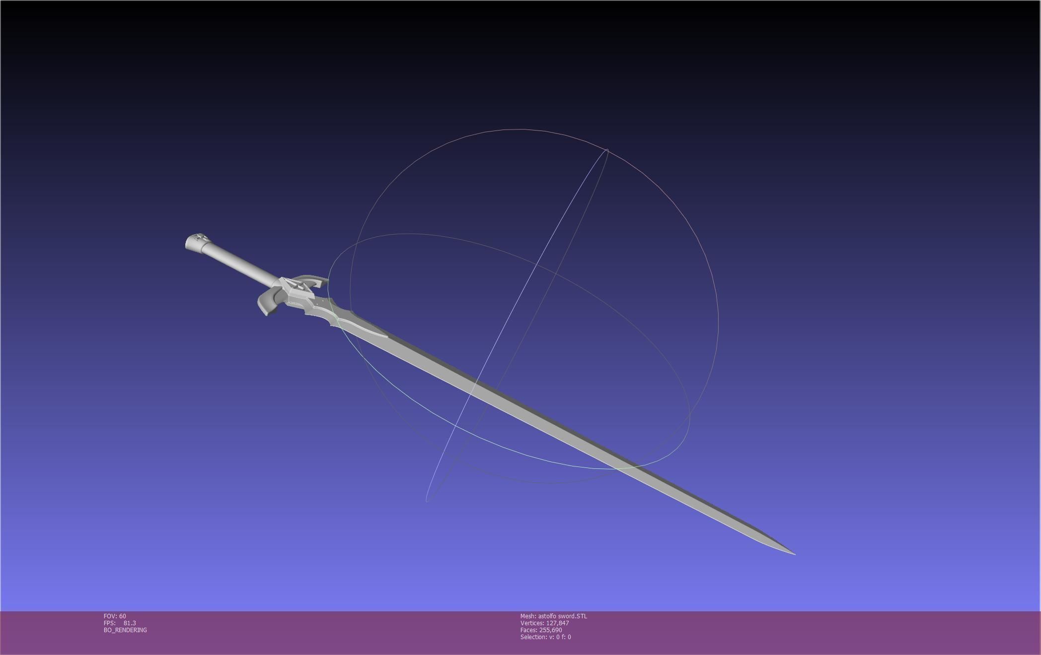 Fate Astolfo Sword Printable Assembly 3D print model_86