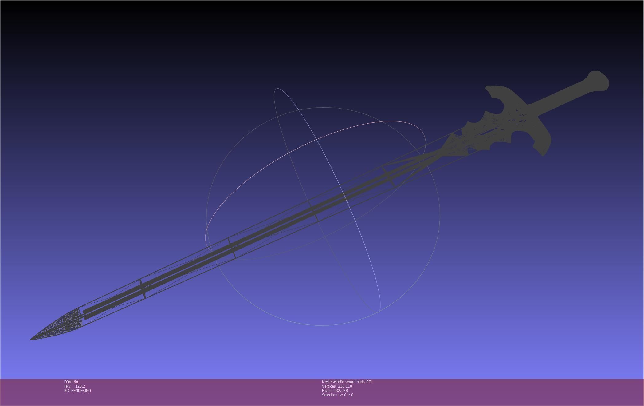 Fate Astolfo Sword Printable Assembly 3D print model_107