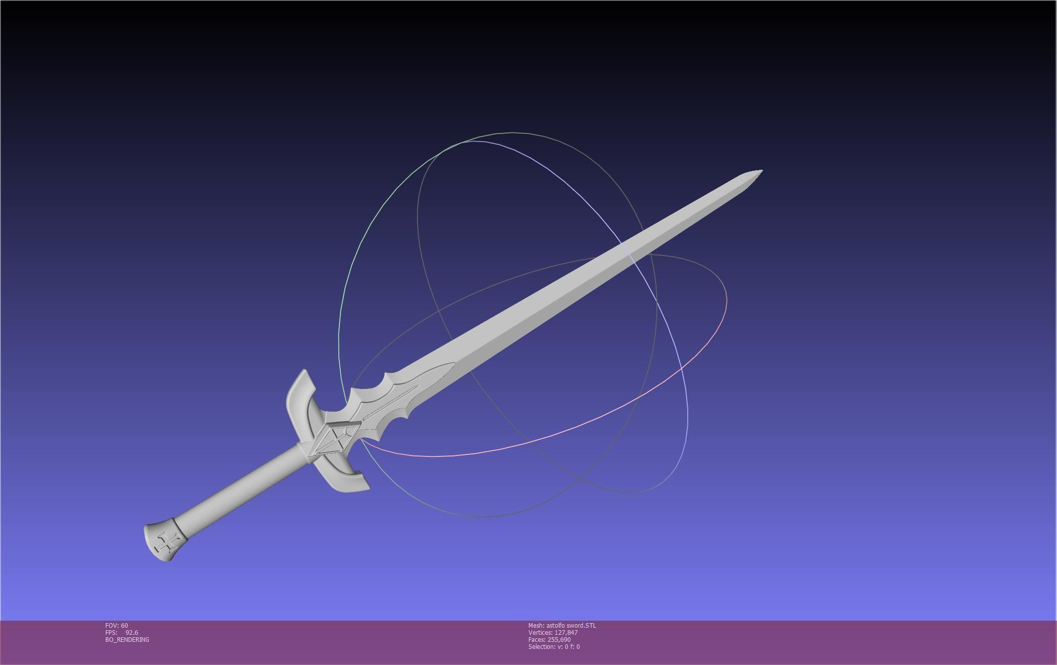 Fate Astolfo Sword Printable Assembly 3D print model_79