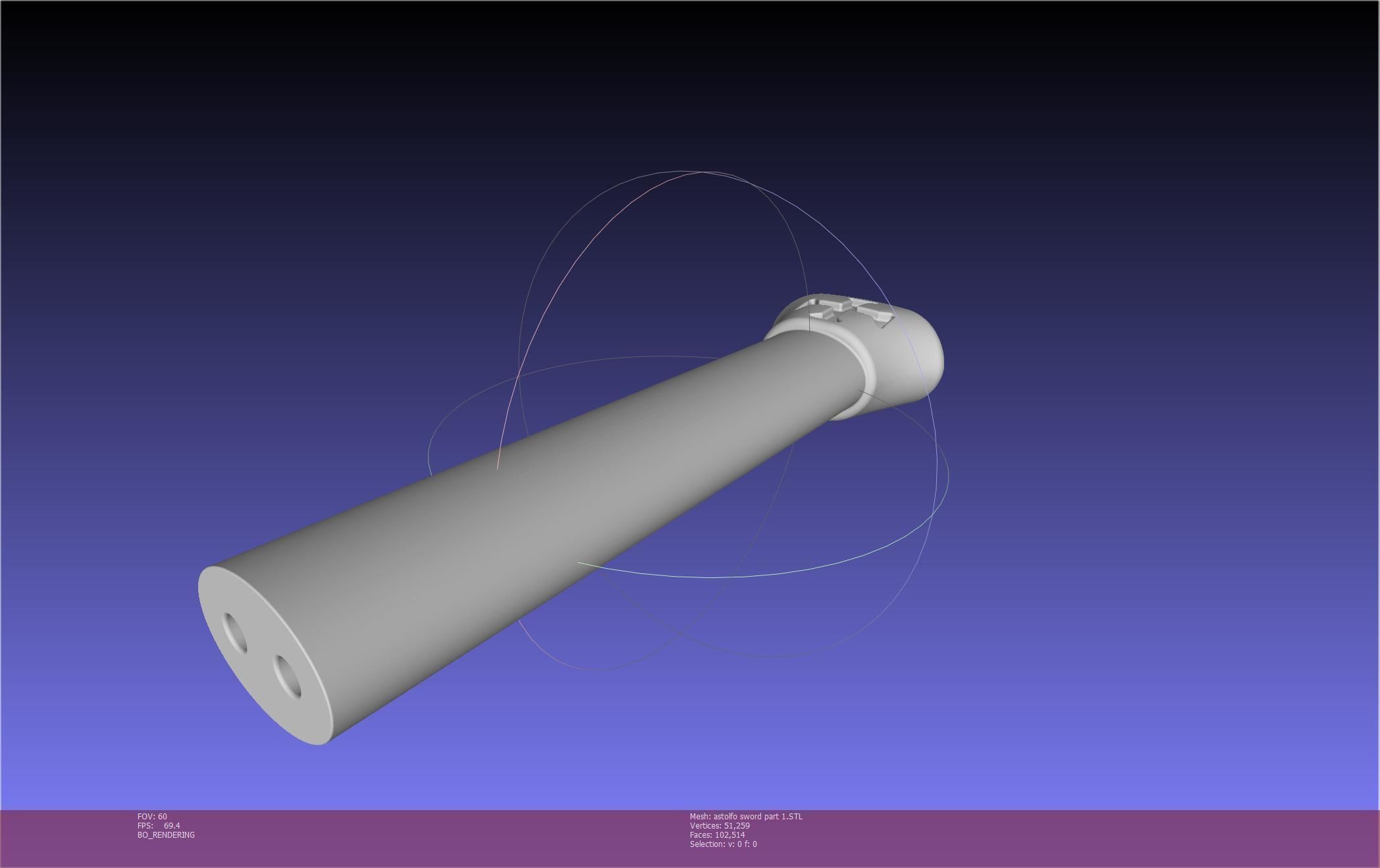 Fate Astolfo Sword Printable Assembly 3D print model_131