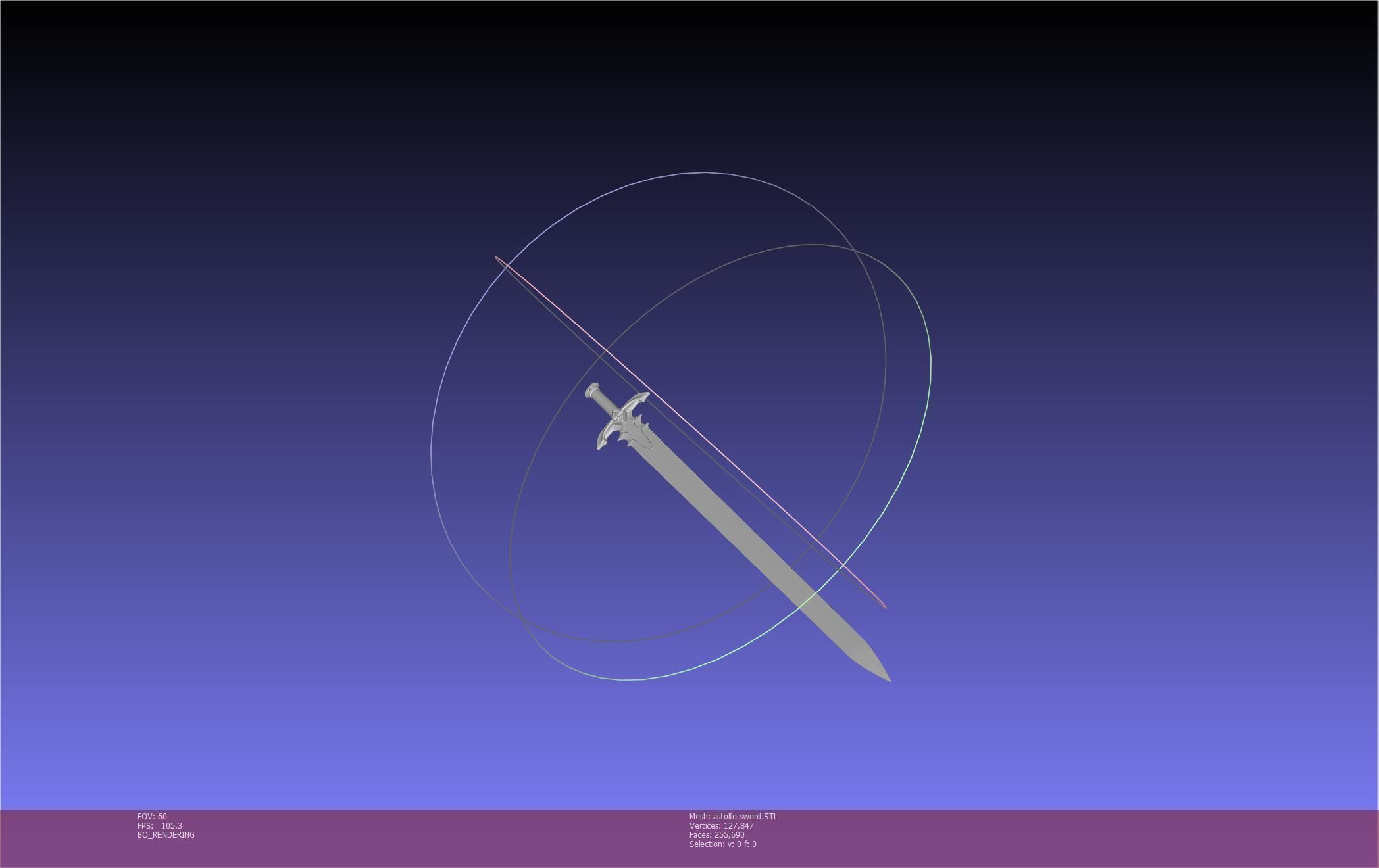 Fate Astolfo Sword Printable Assembly 3D print model_63