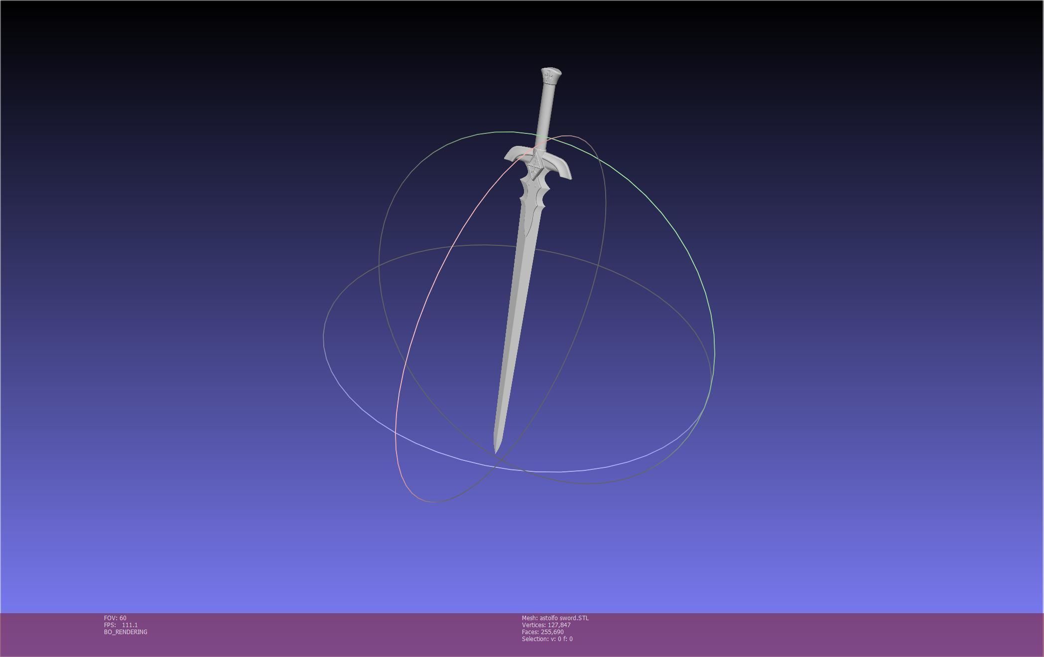Fate Astolfo Sword Printable Assembly 3D print model_77