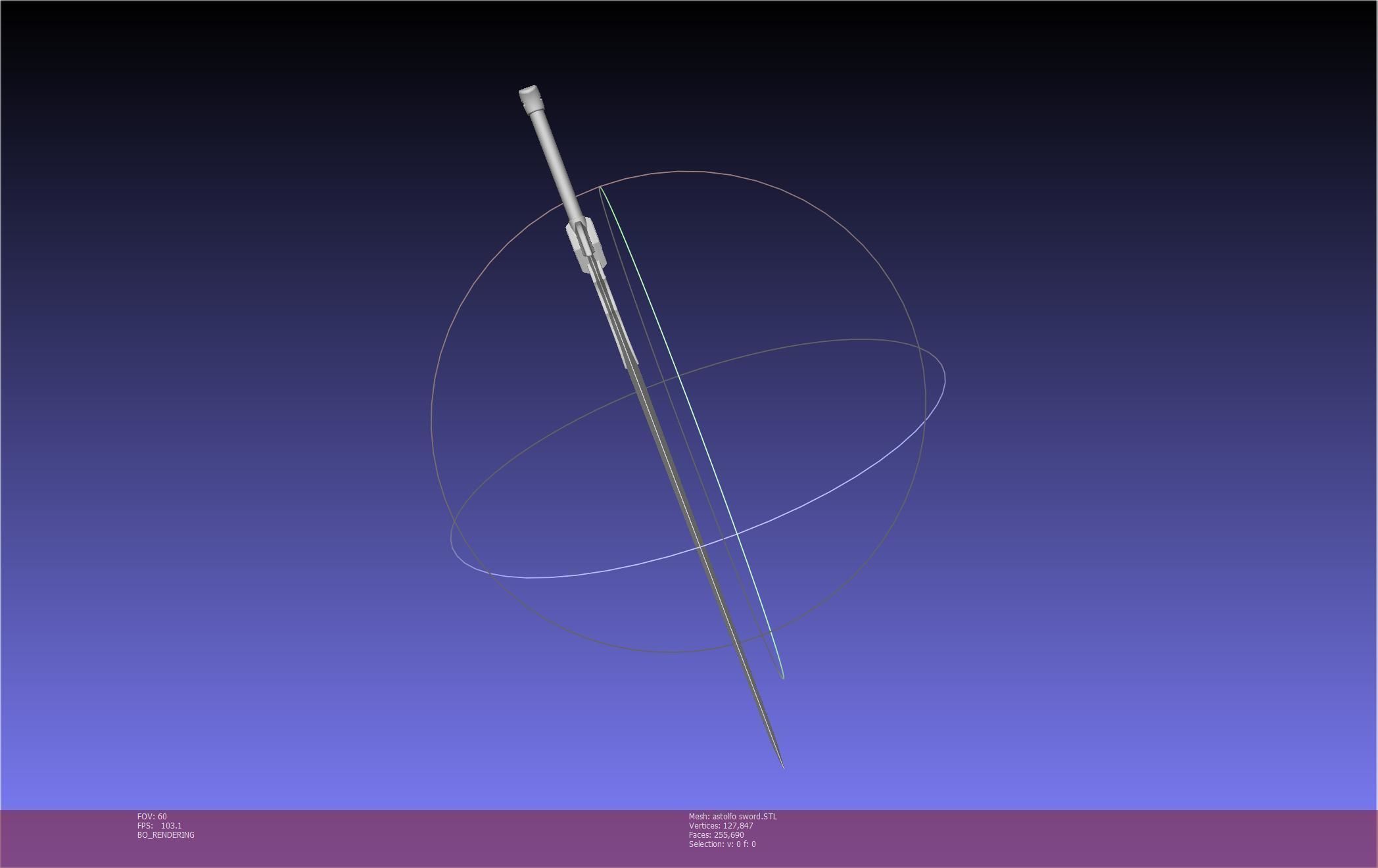 Fate Astolfo Sword Printable Assembly 3D print model_25