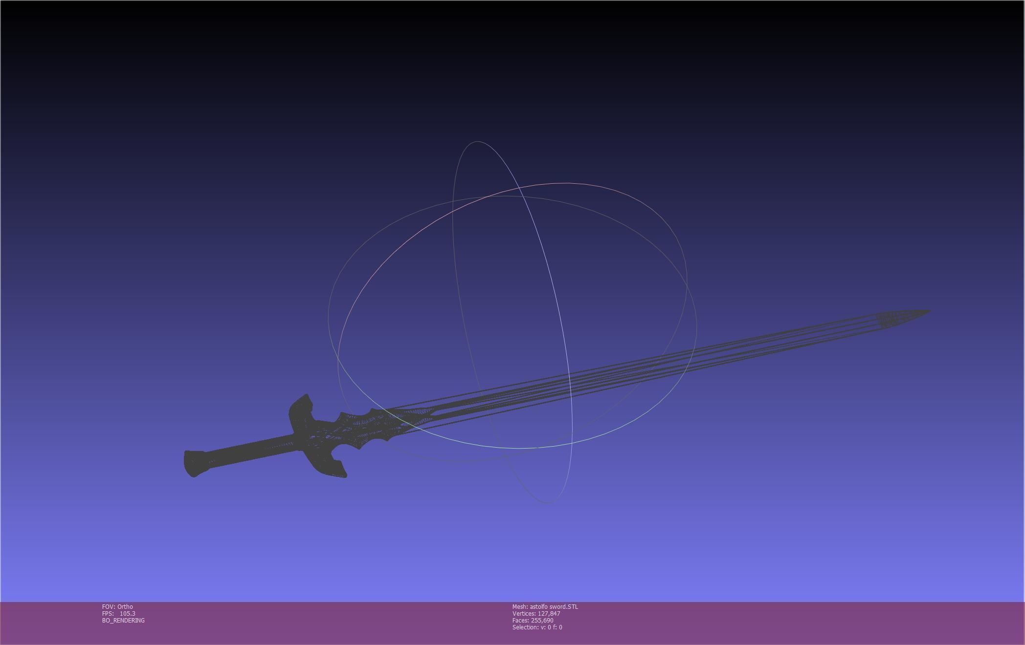 Fate Astolfo Sword Printable Assembly 3D print model_124
