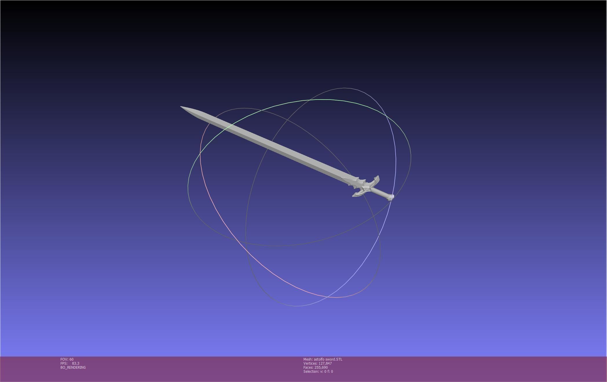 Fate Astolfo Sword Printable Assembly 3D print model_57