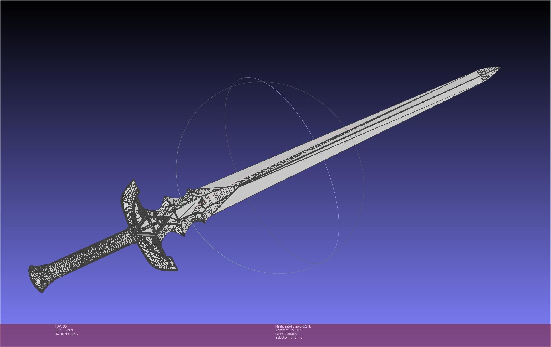 Fate Astolfo Sword Printable Assembly 3D print model_121