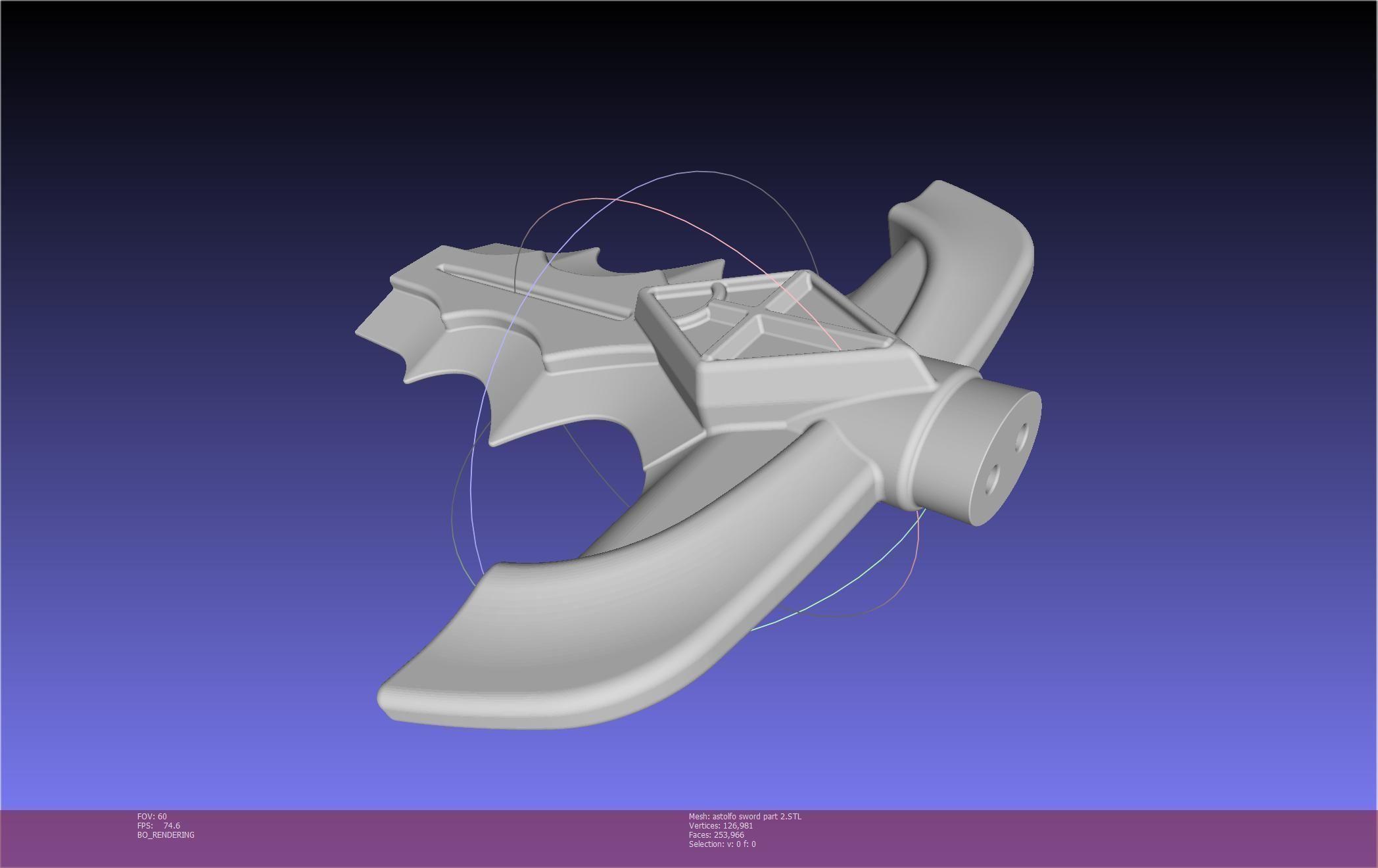 Fate Astolfo Sword Printable Assembly 3D print model_142
