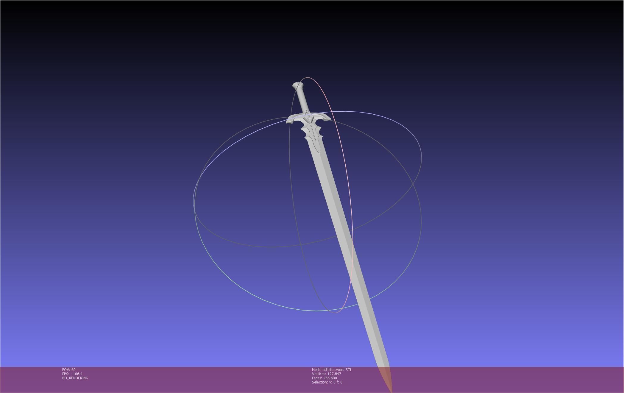 Fate Astolfo Sword Printable Assembly 3D print model_29