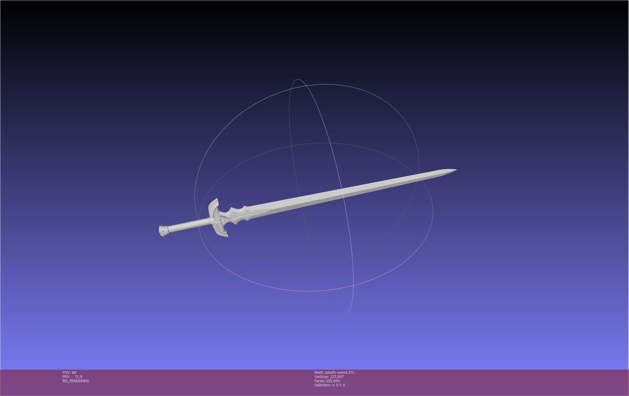 Fate Astolfo Sword Printable Assembly 3D print model_70