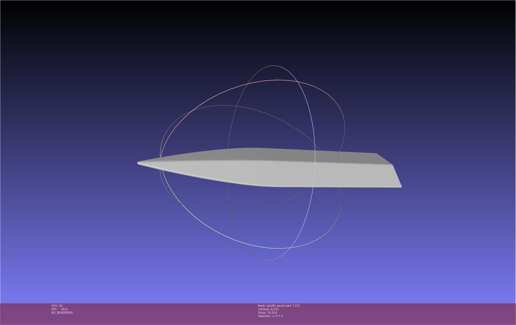 Fate Astolfo Sword Printable Assembly 3D print model_125