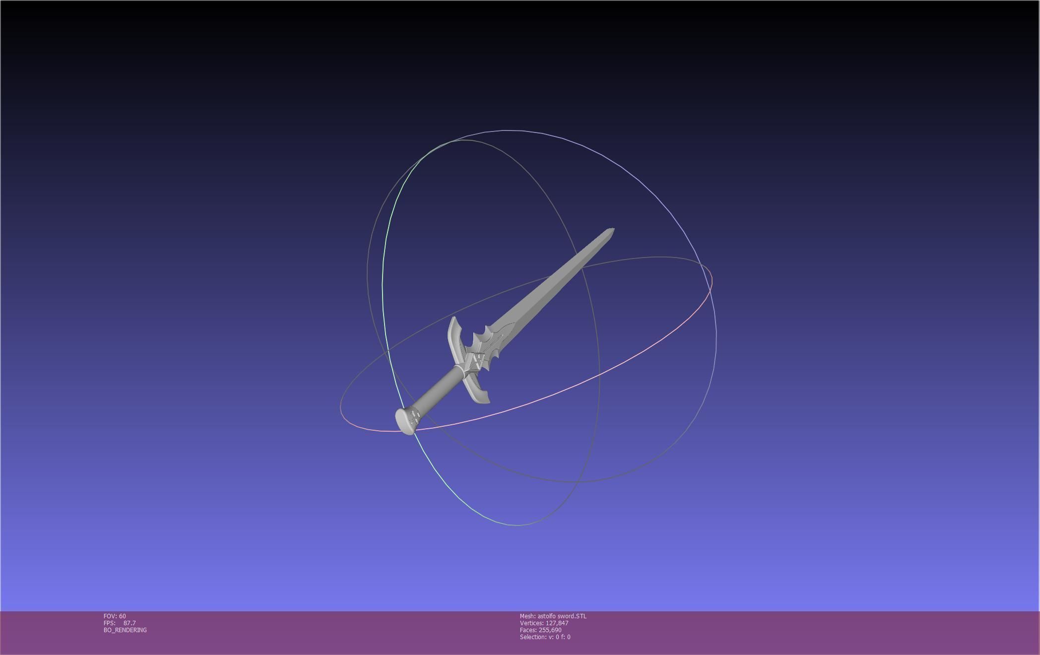 Fate Astolfo Sword Printable Assembly 3D print model_75