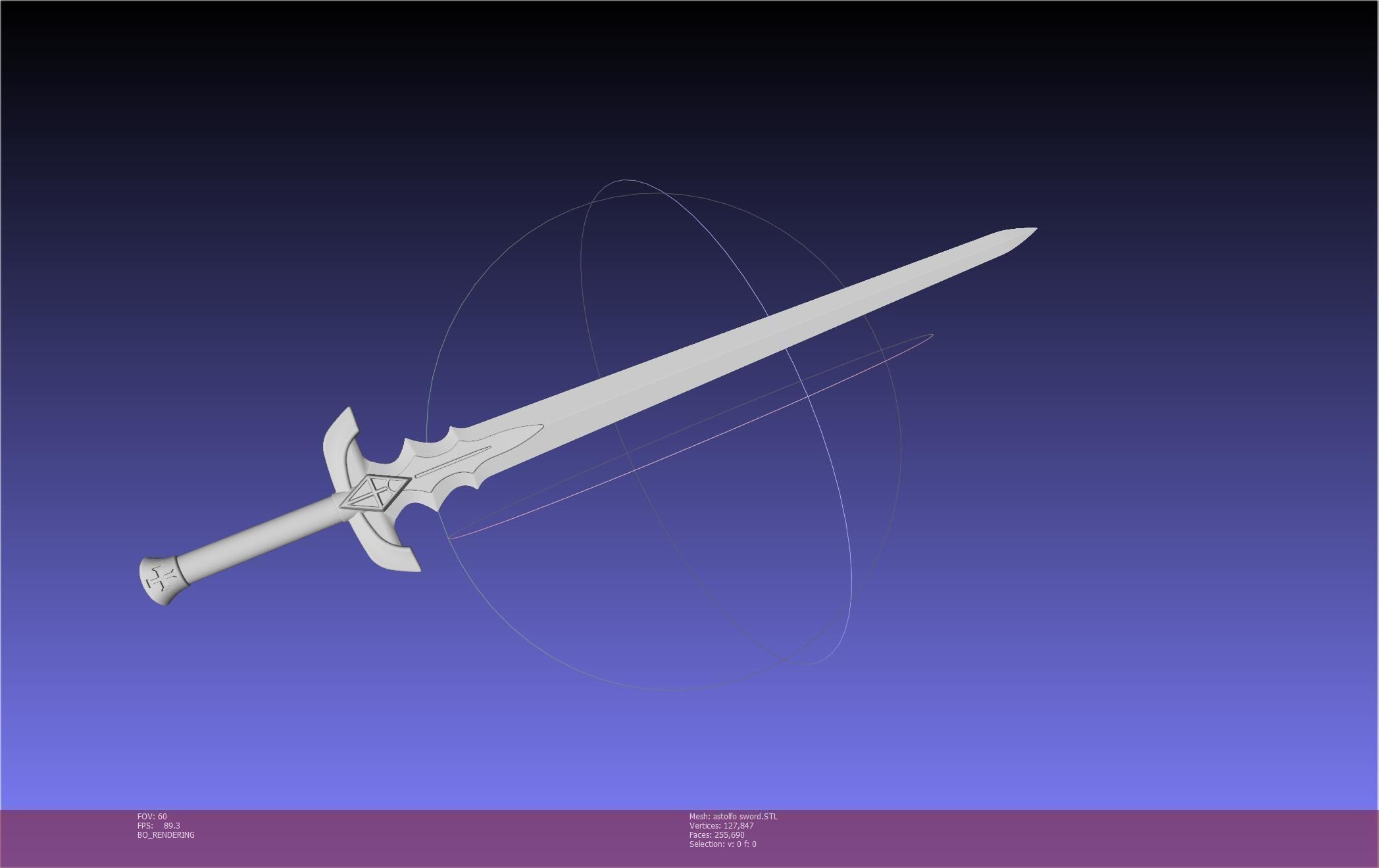 Fate Astolfo Sword Printable Assembly 3D print model_80