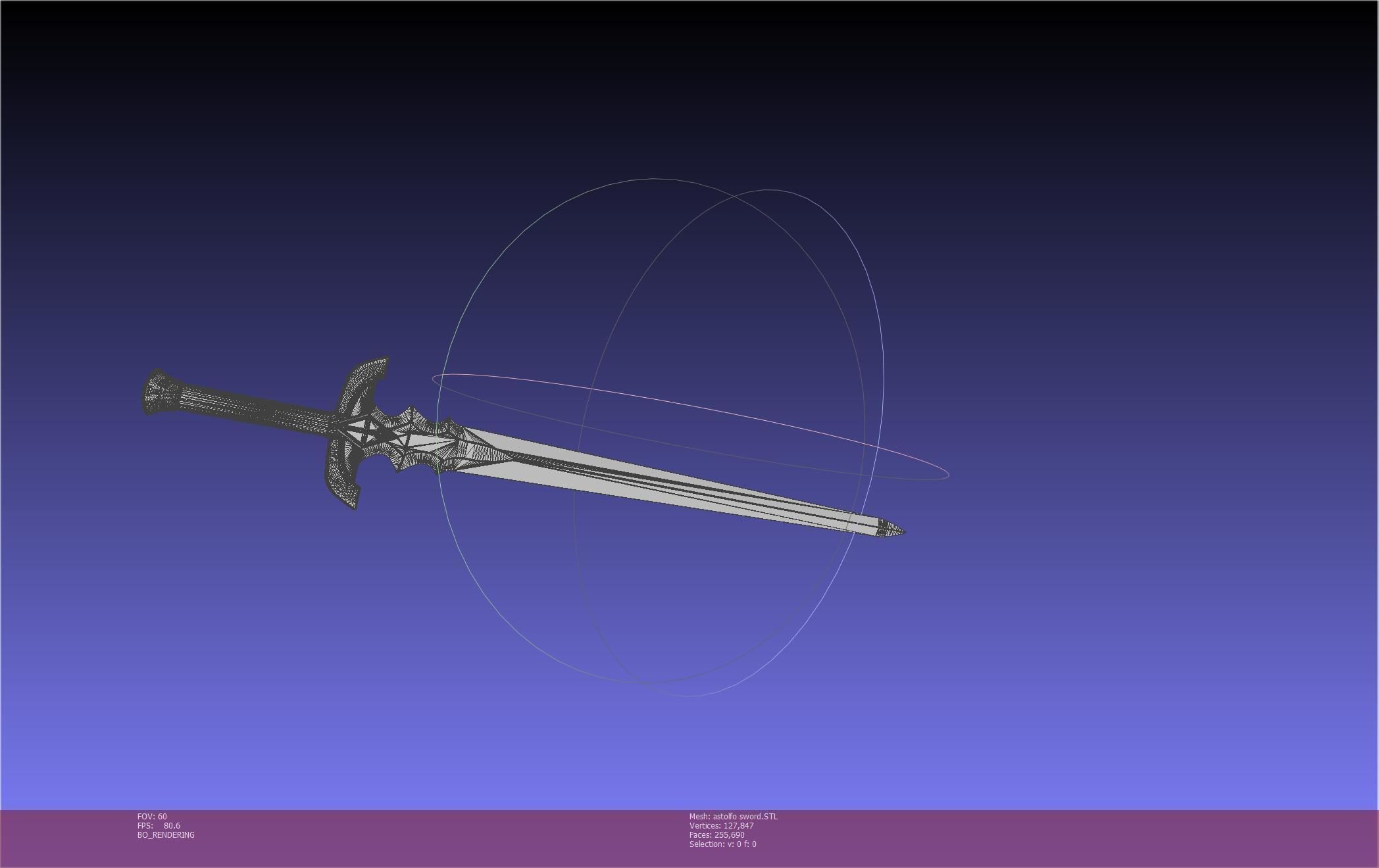 Fate Astolfo Sword Printable Assembly 3D print model_88