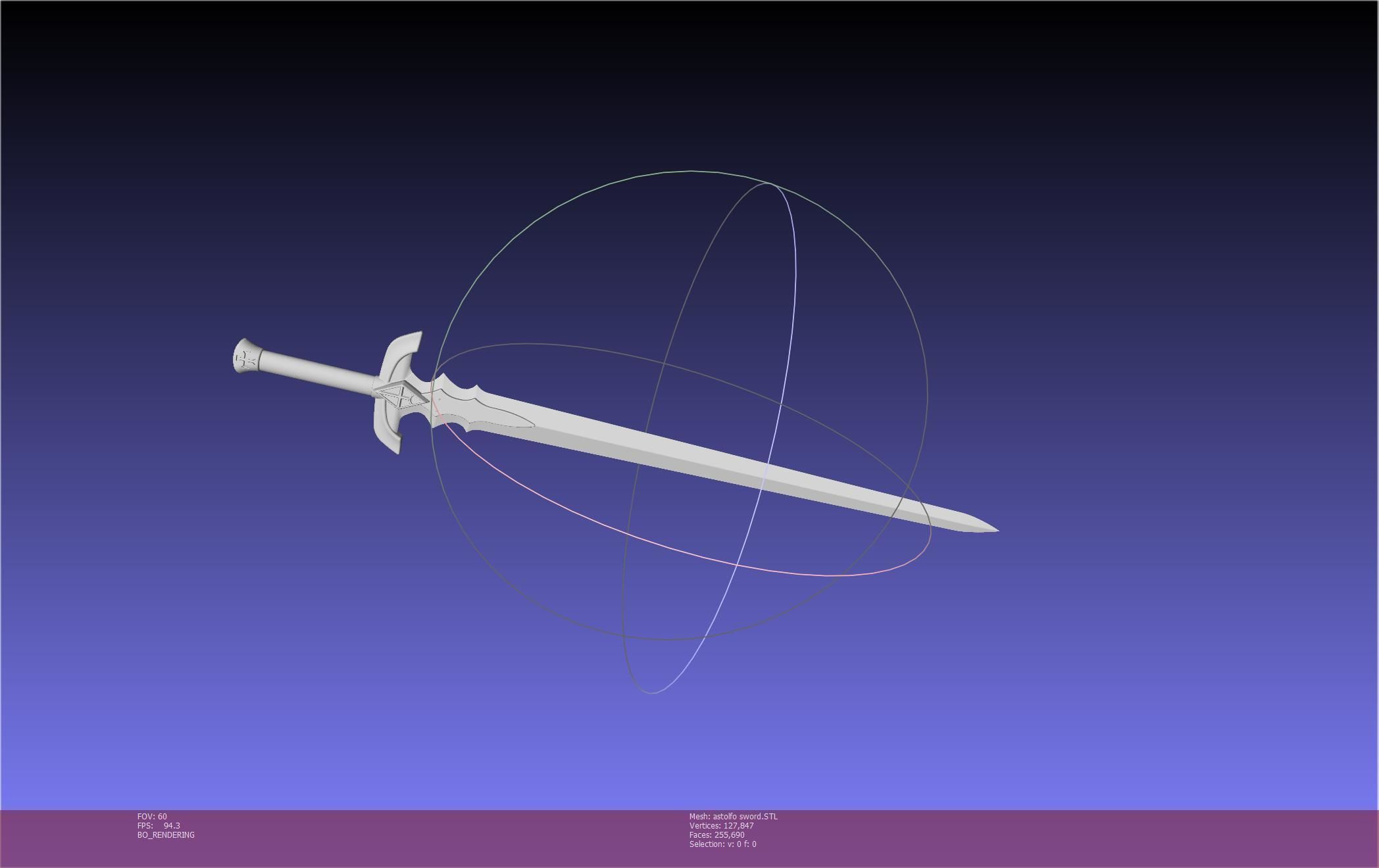 Fate Astolfo Sword Printable Assembly 3D print model_84
