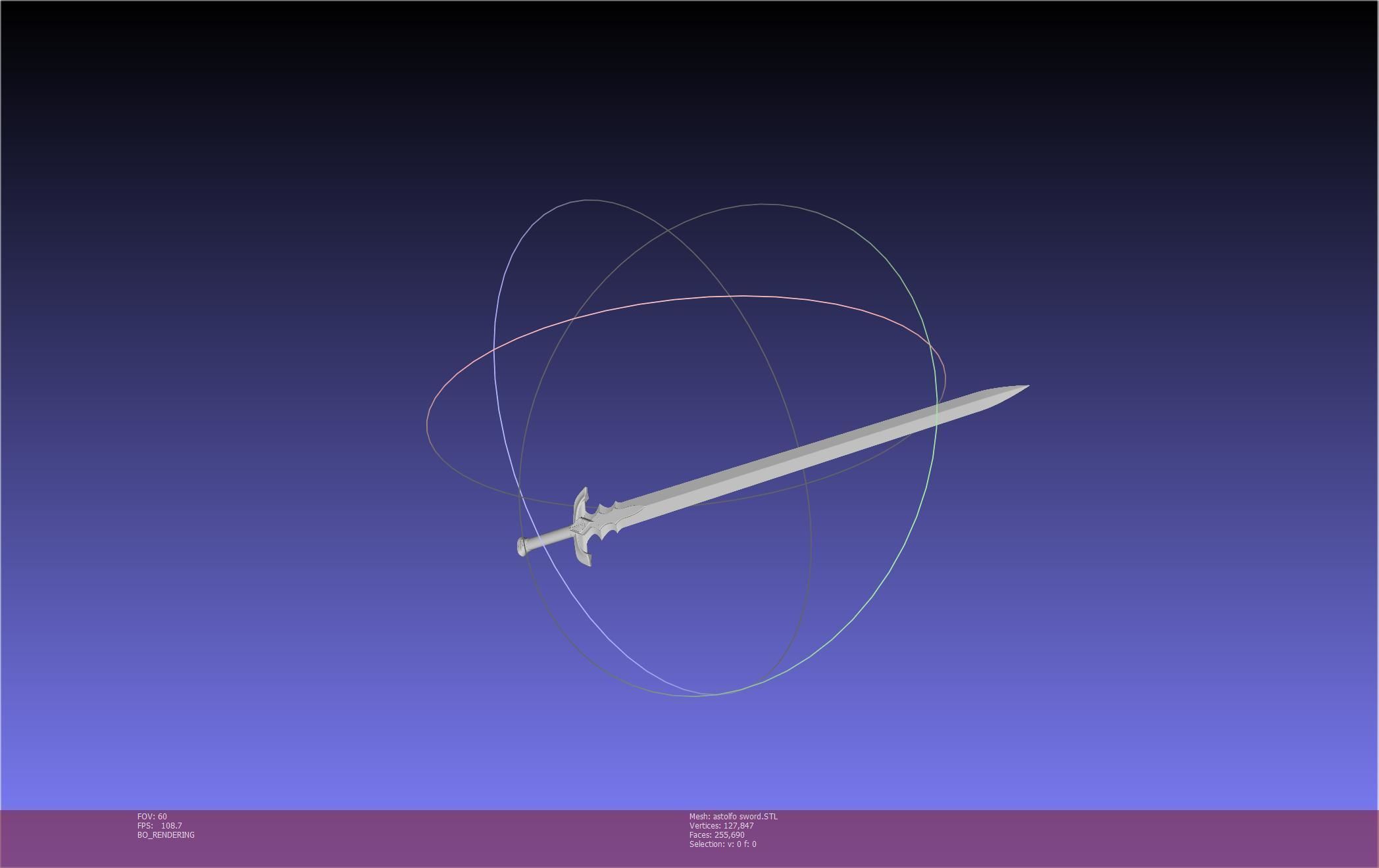Fate Astolfo Sword Printable Assembly 3D print model_64