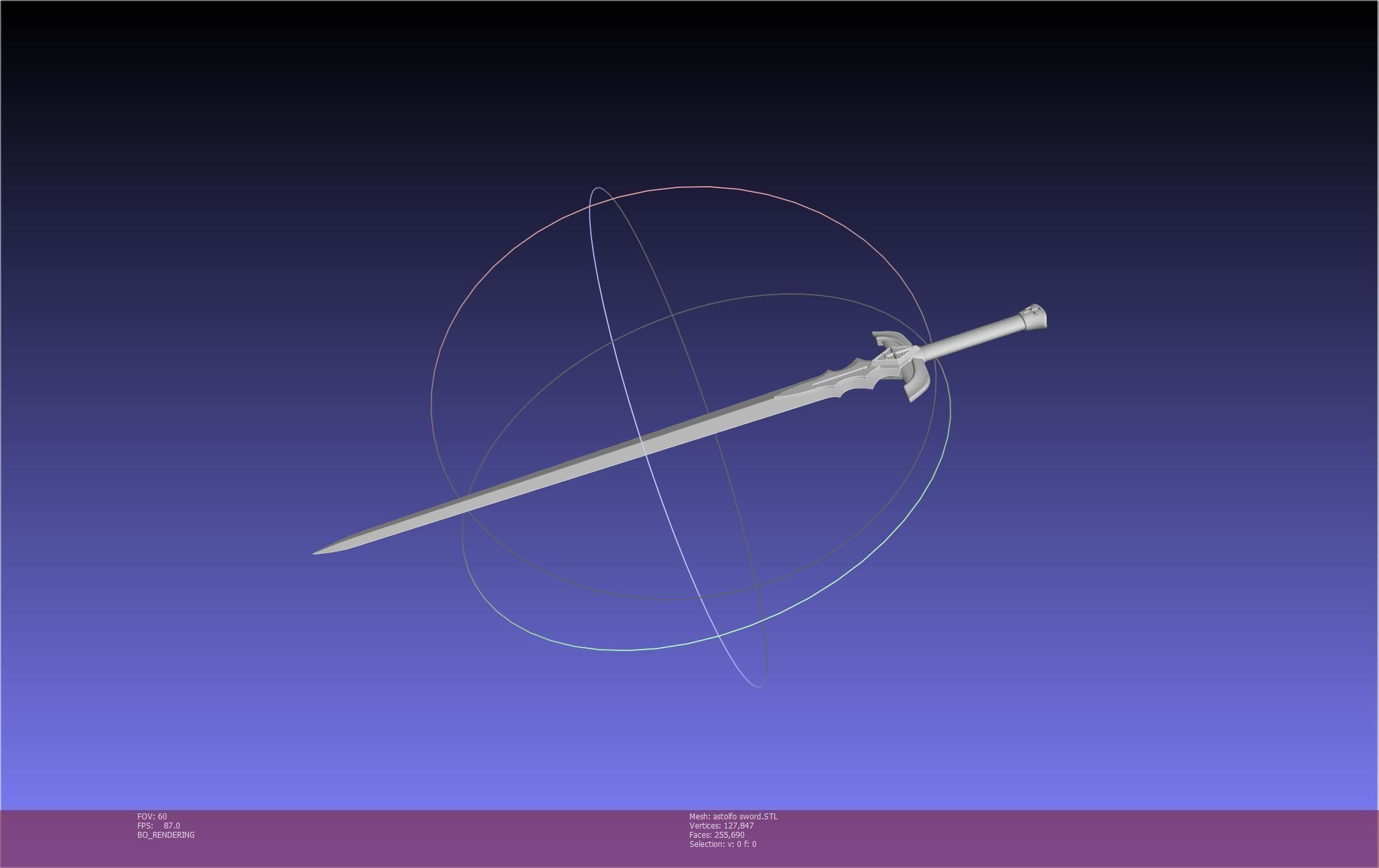 Fate Astolfo Sword Printable Assembly 3D print model_37