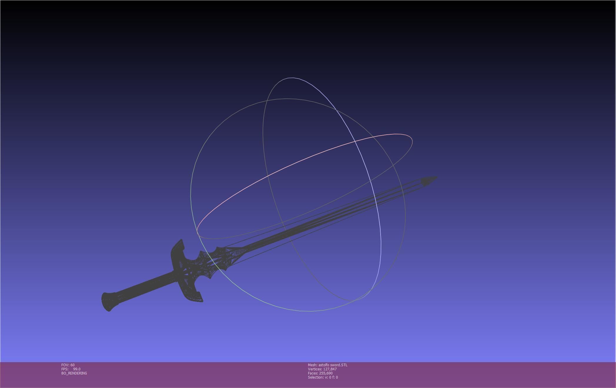 Fate Astolfo Sword Printable Assembly 3D print model_112