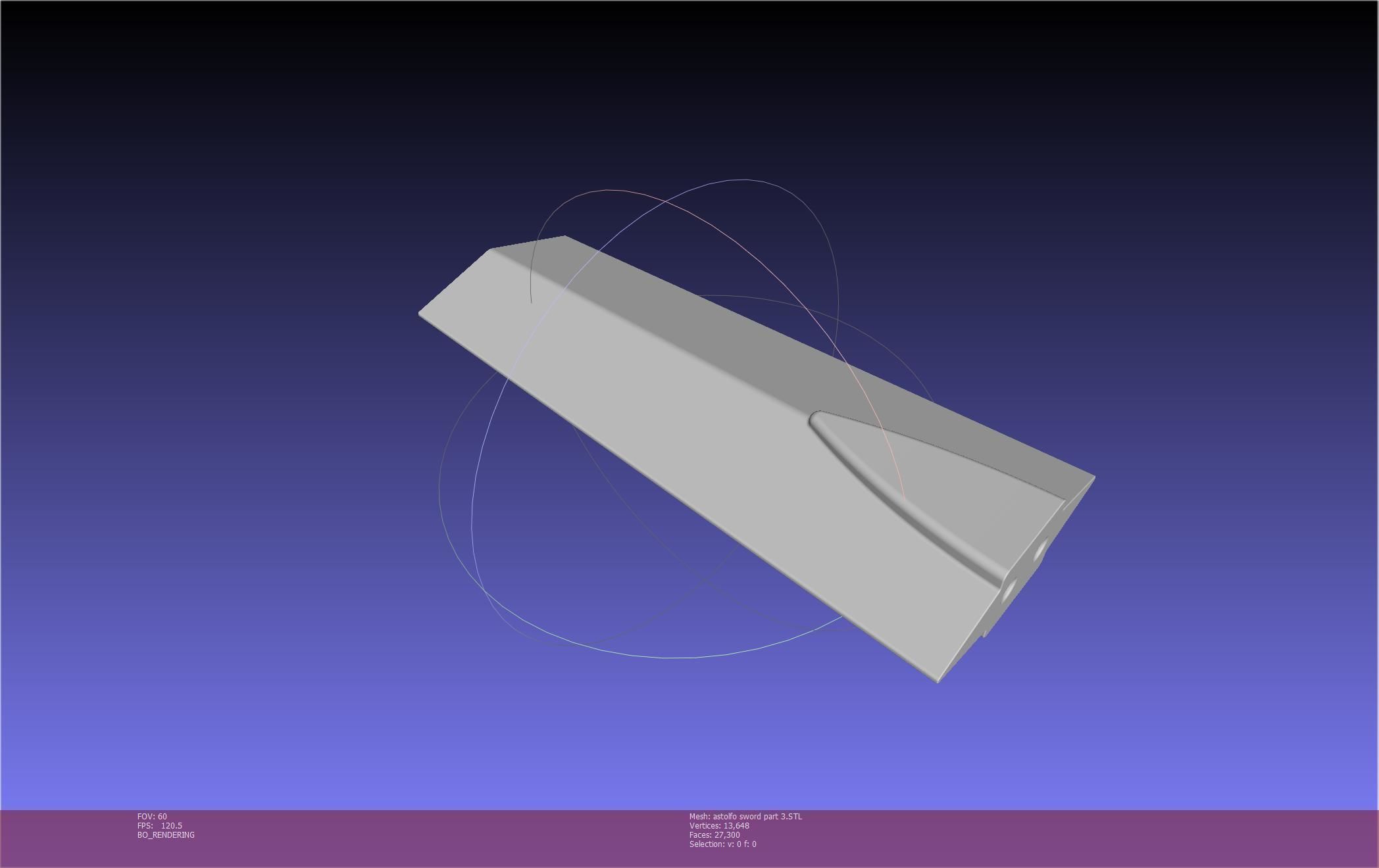 Fate Astolfo Sword Printable Assembly 3D print model_141