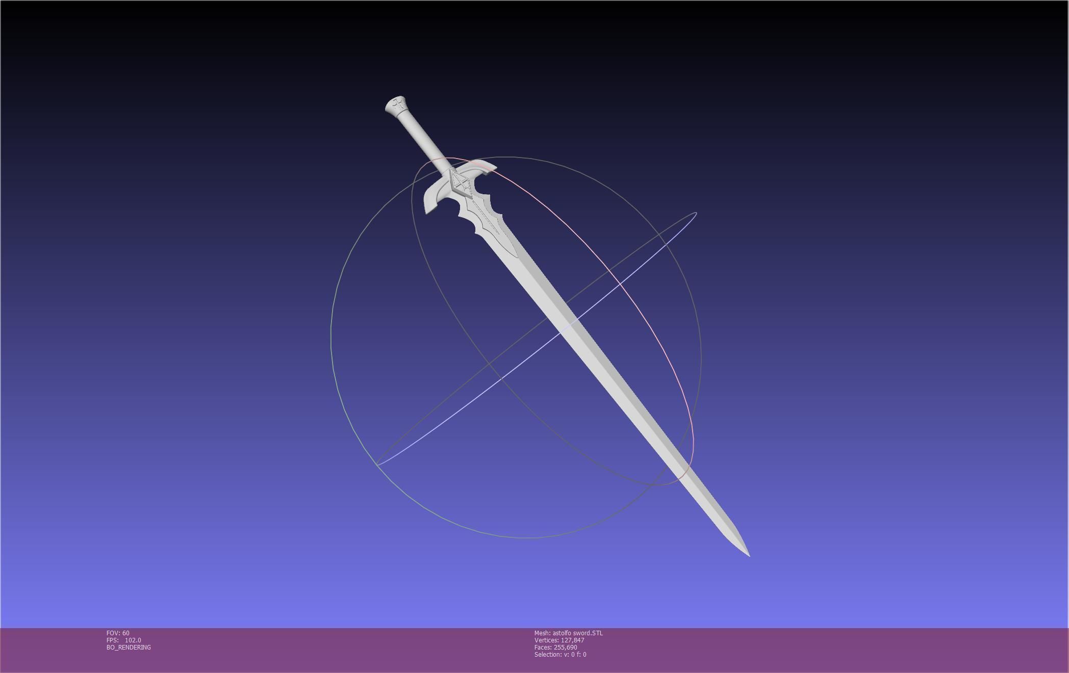 Fate Astolfo Sword Printable Assembly 3D print model_28