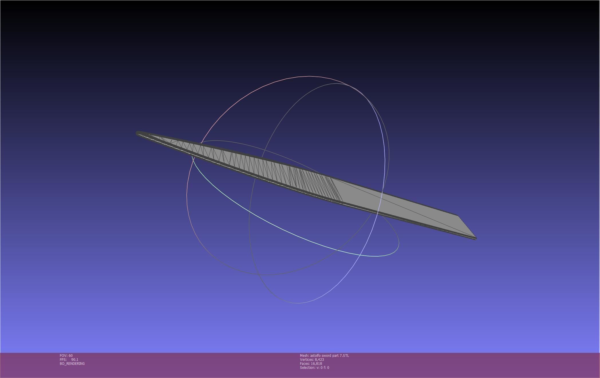 Fate Astolfo Sword Printable Assembly 3D print model_133