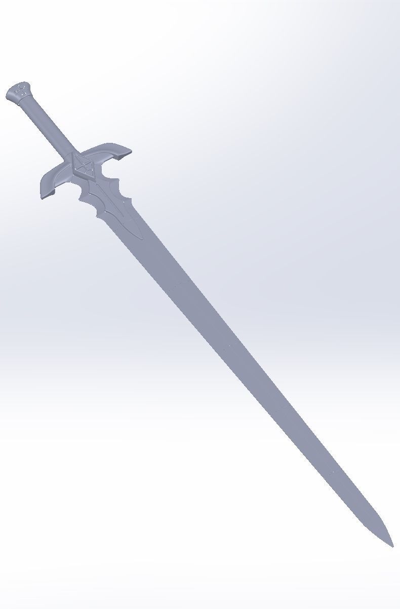 Fate Astolfo Sword Printable Assembly 3D print model_5
