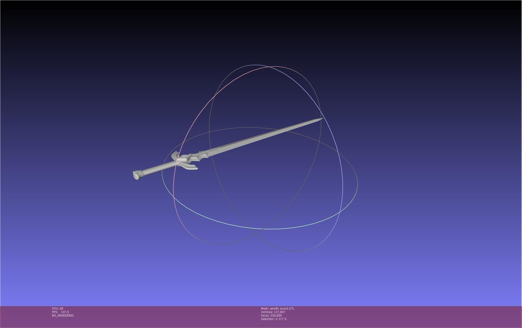 Fate Astolfo Sword Printable Assembly 3D print model_47