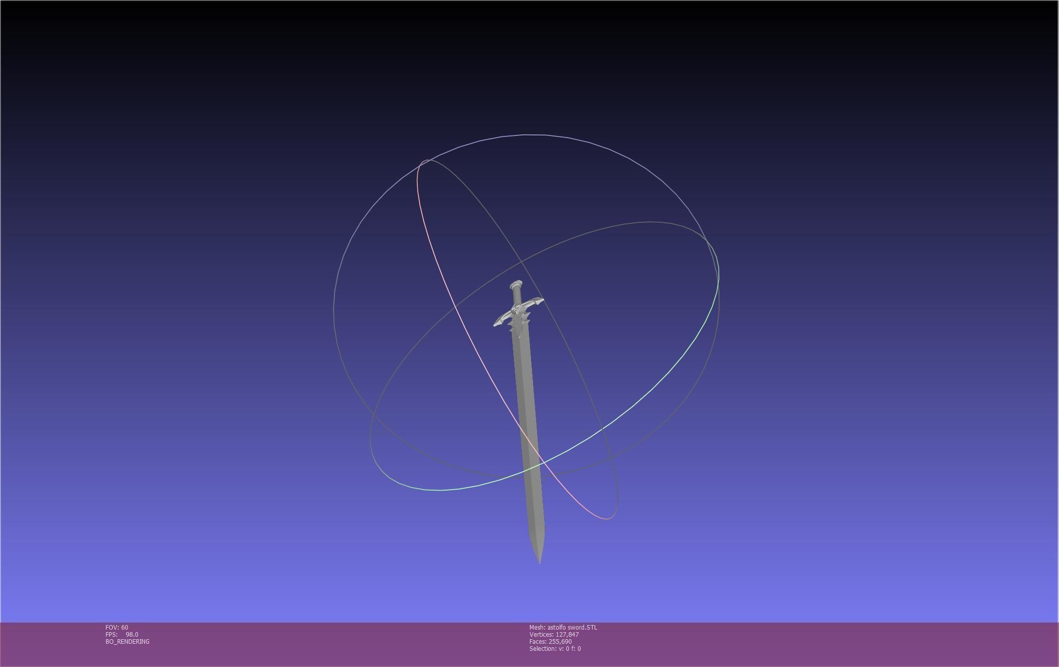 Fate Astolfo Sword Printable Assembly 3D print model_62