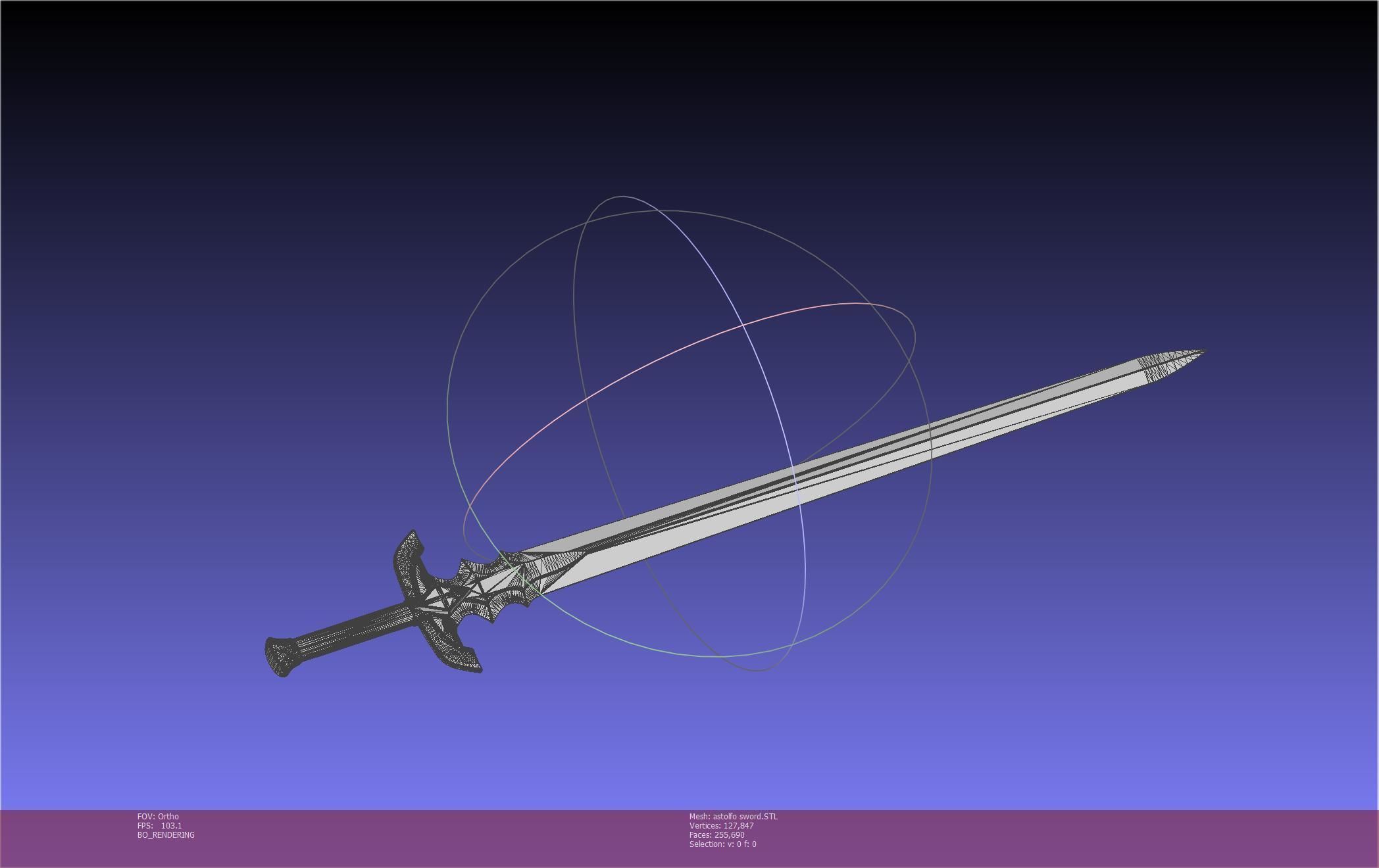 Fate Astolfo Sword Printable Assembly 3D print model_122