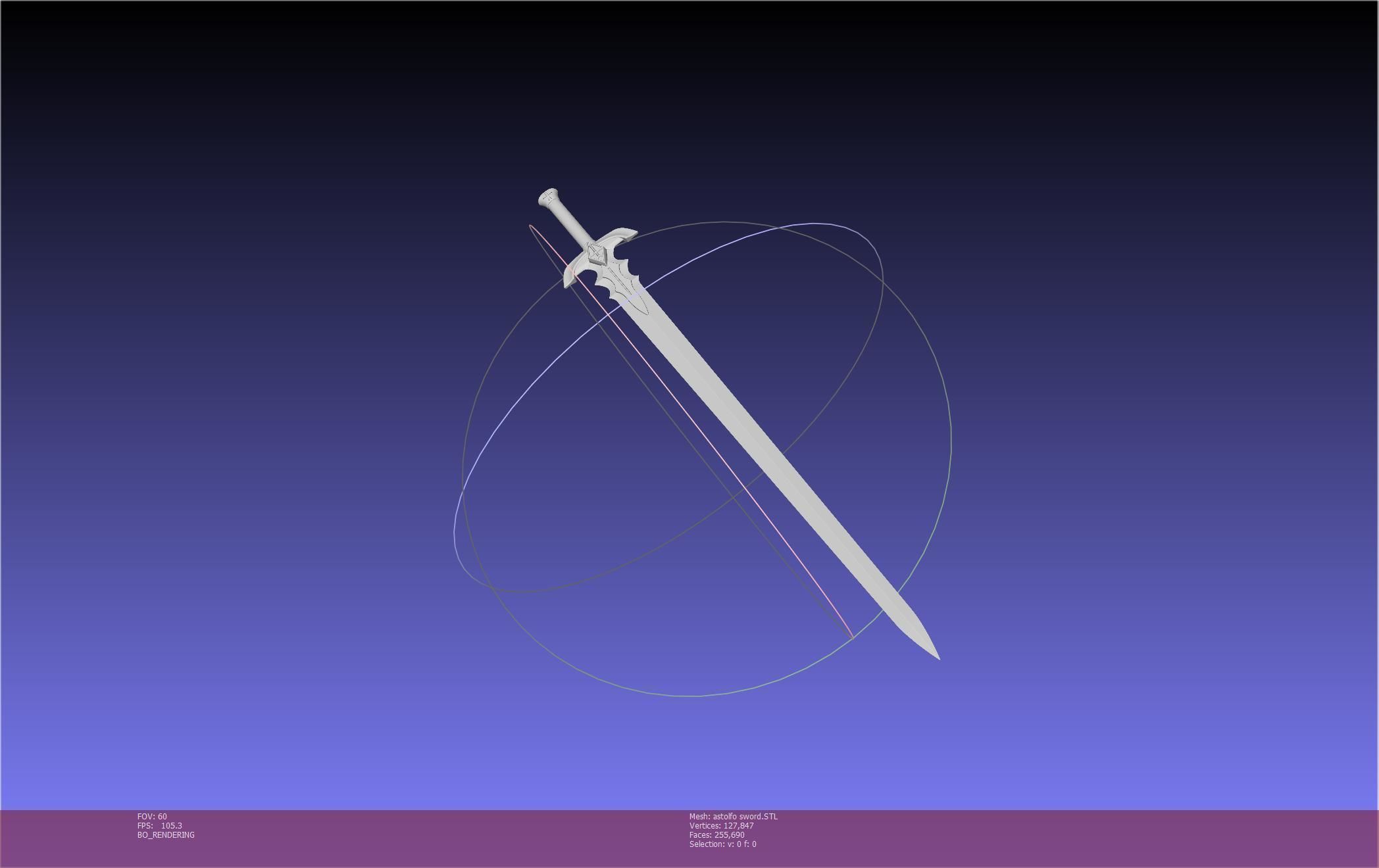 Fate Astolfo Sword Printable Assembly 3D print model_52