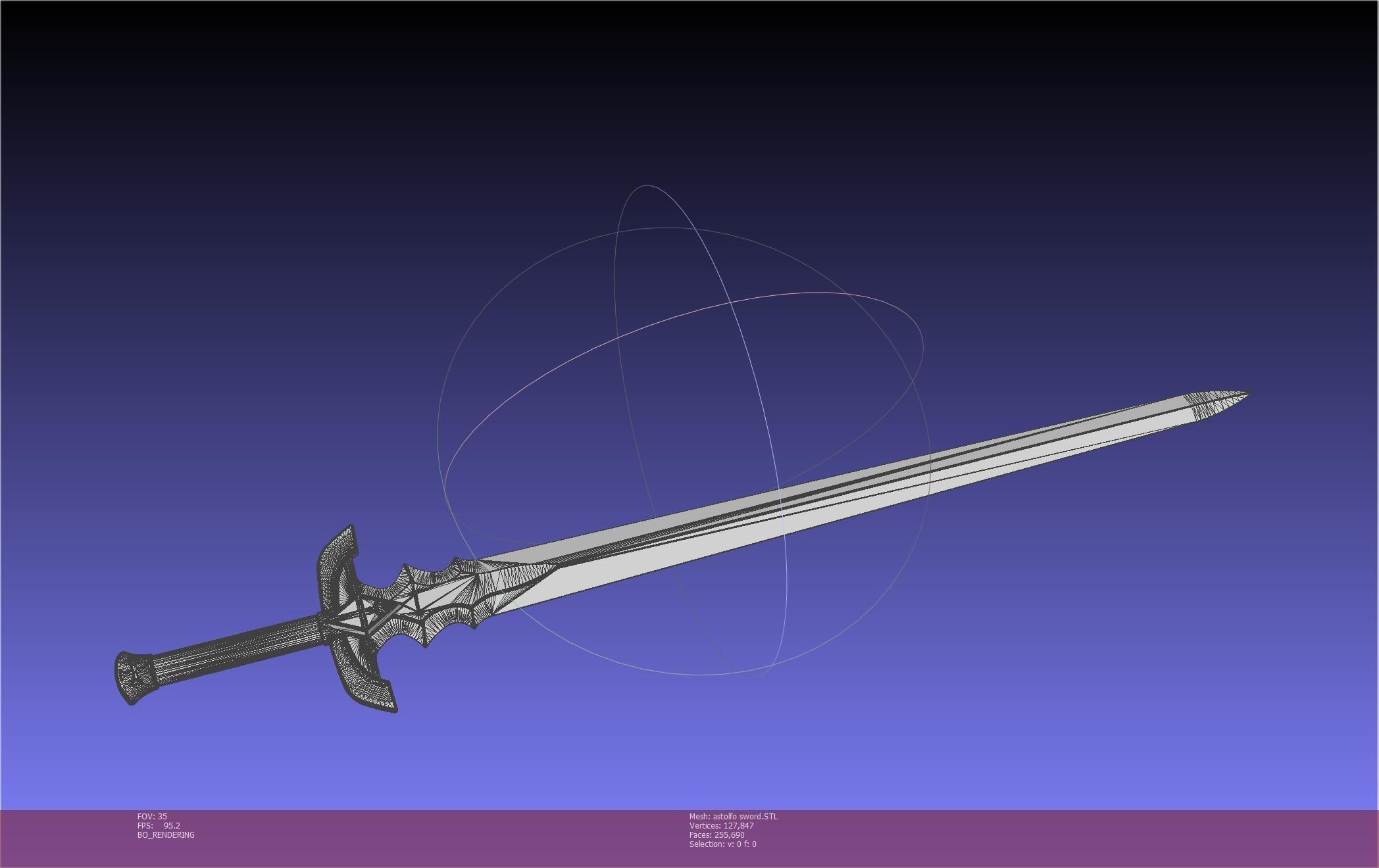 Fate Astolfo Sword Printable Assembly 3D print model_97