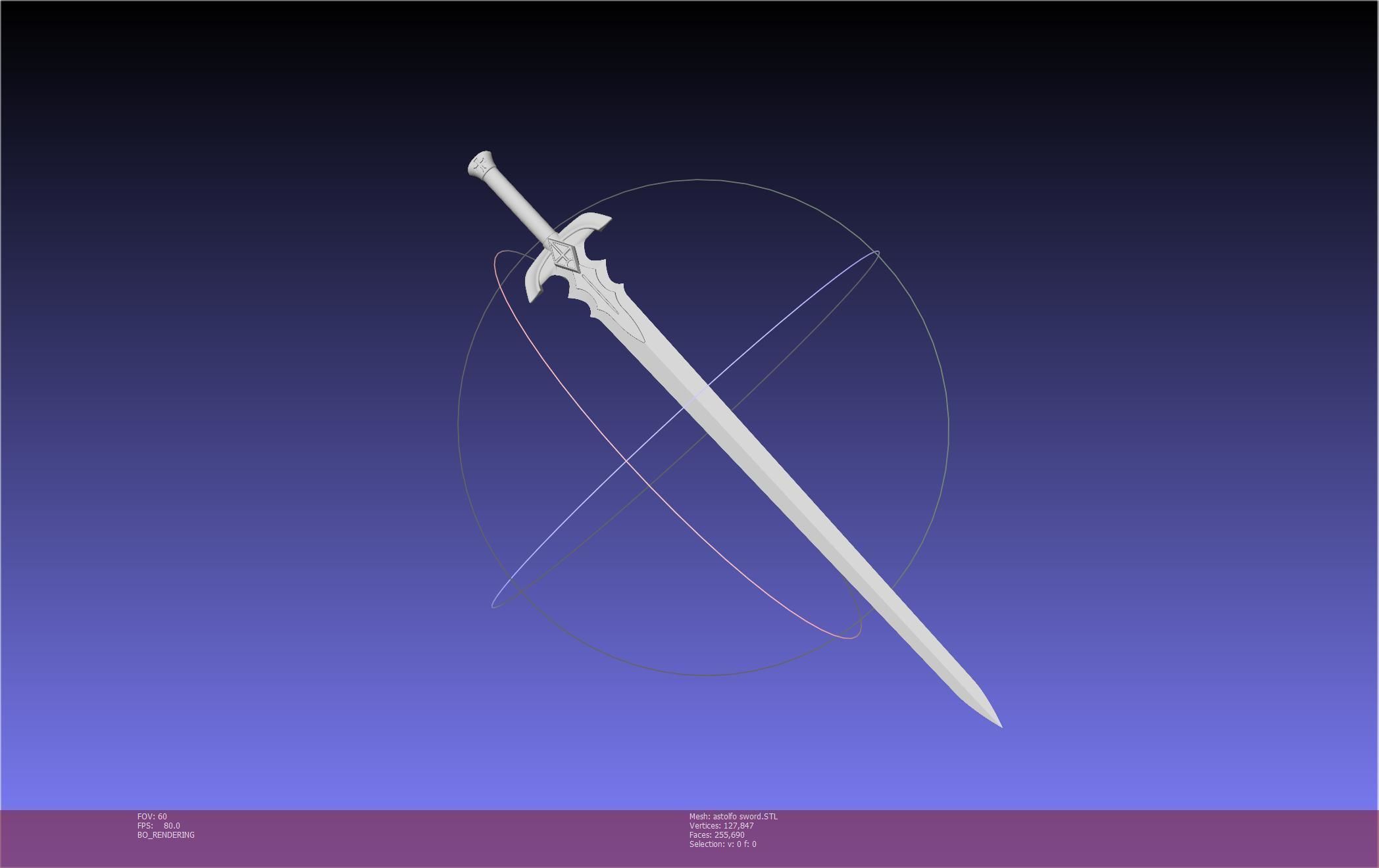 Fate Astolfo Sword Printable Assembly 3D print model_12