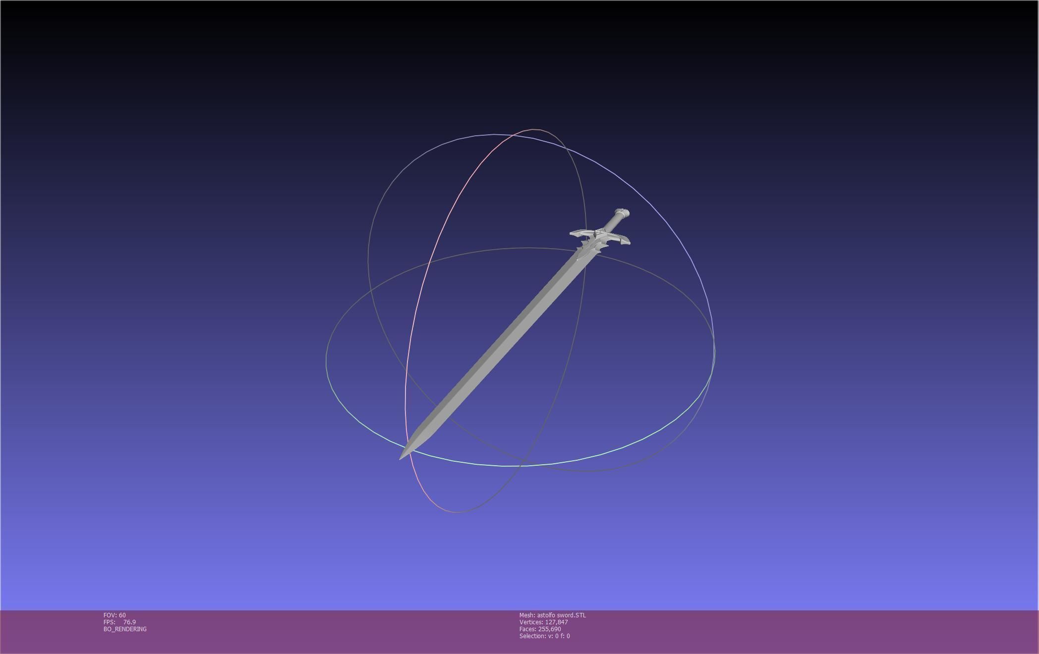 Fate Astolfo Sword Printable Assembly 3D print model_44