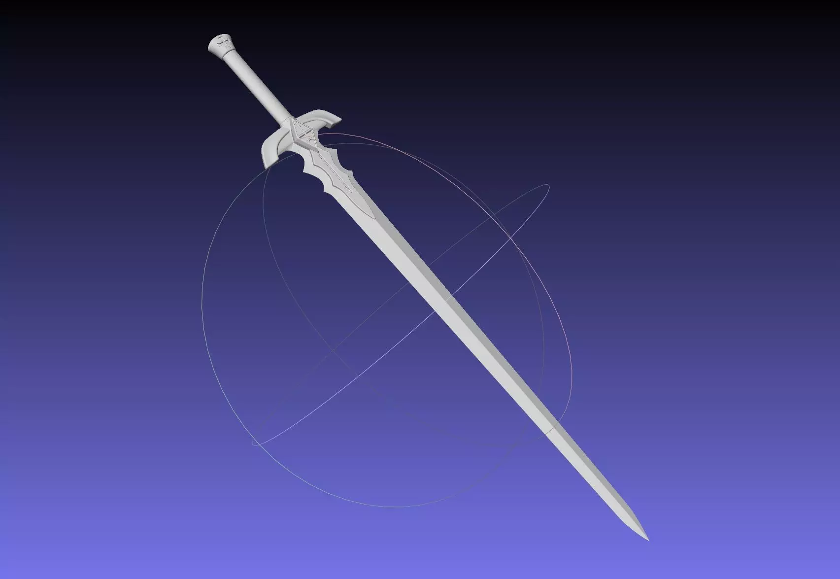 Fate Astolfo Sword Printable Assembly 3D print model_0