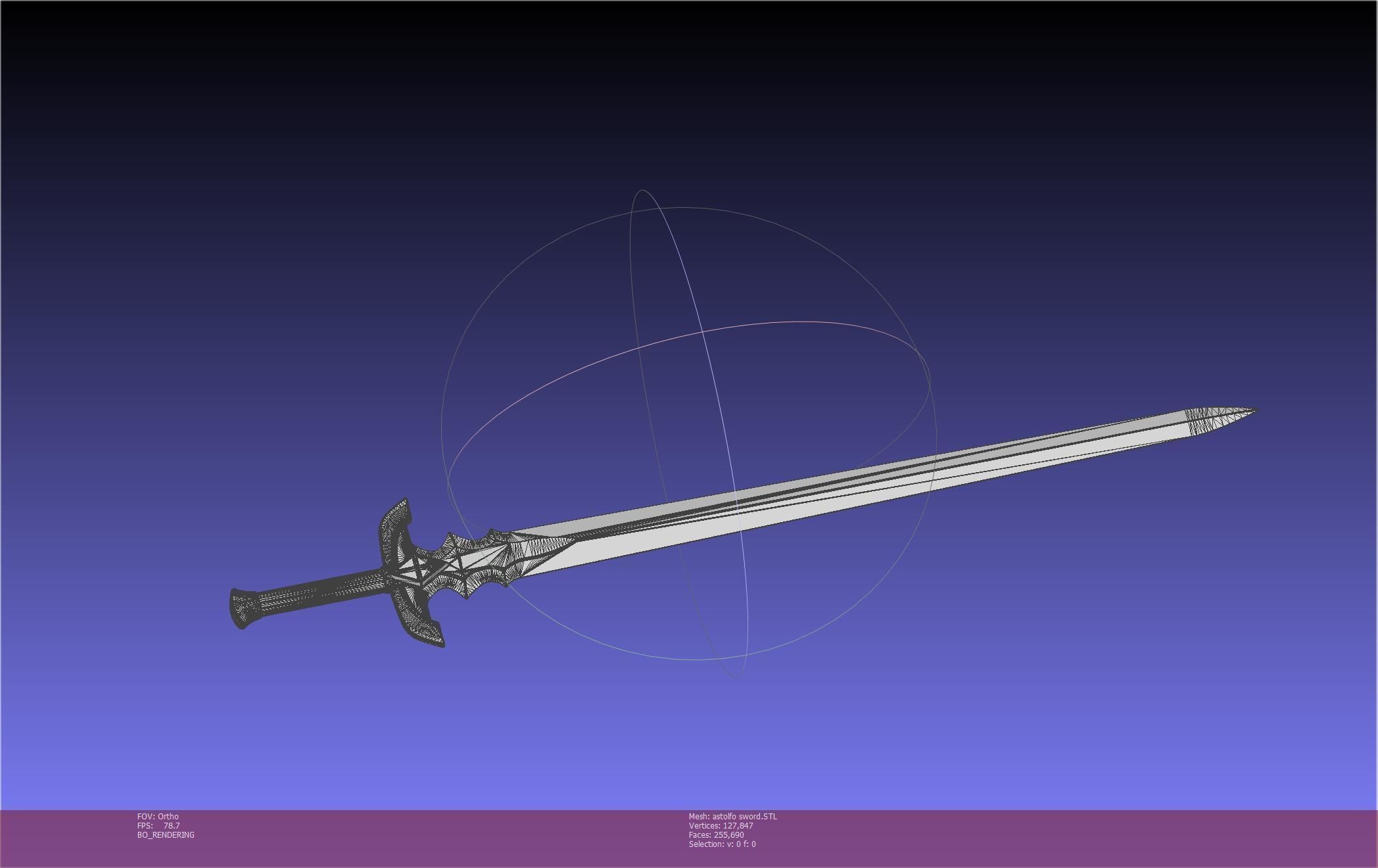 Fate Astolfo Sword Printable Assembly 3D print model_120