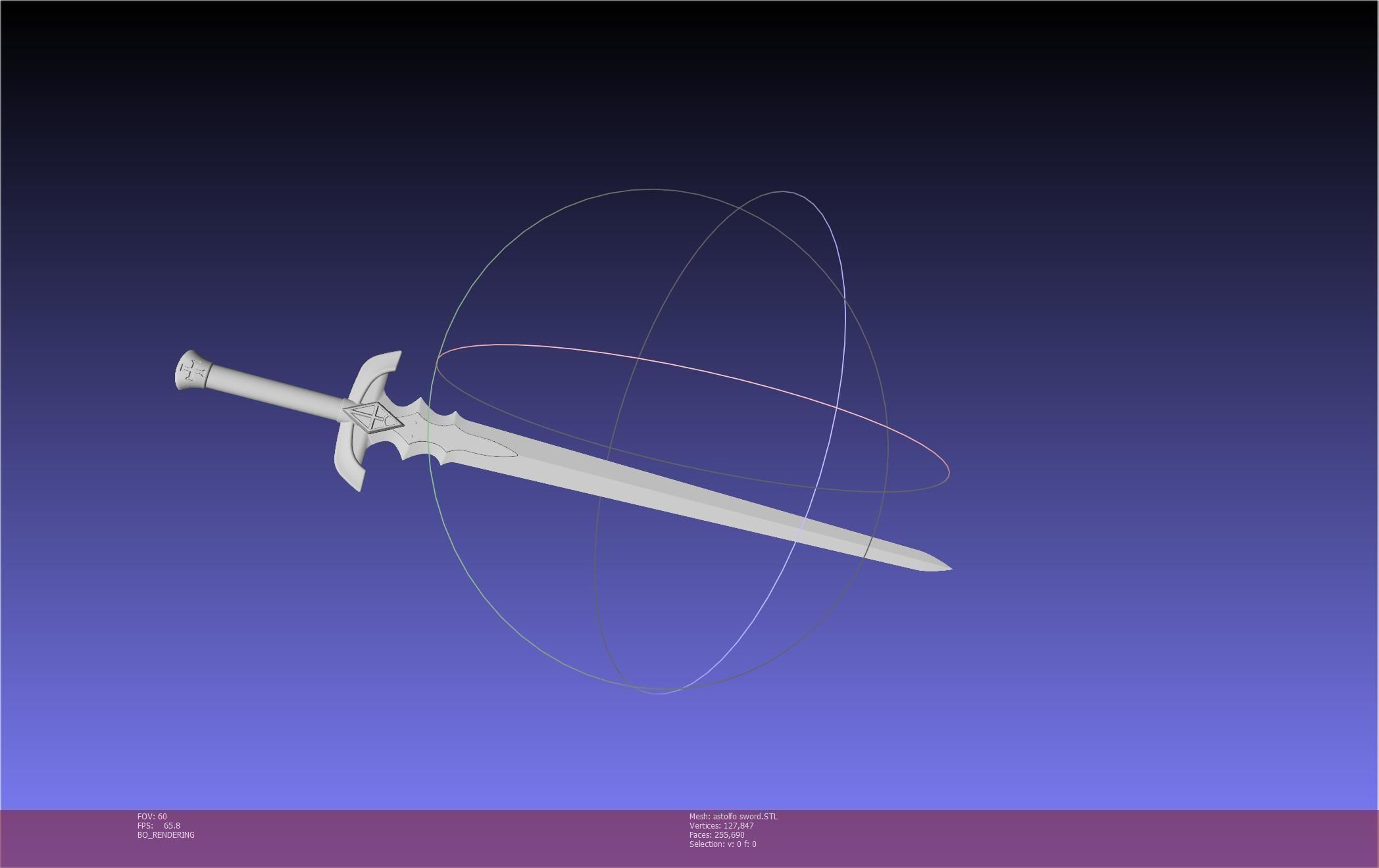 Fate Astolfo Sword Printable Assembly 3D print model_87