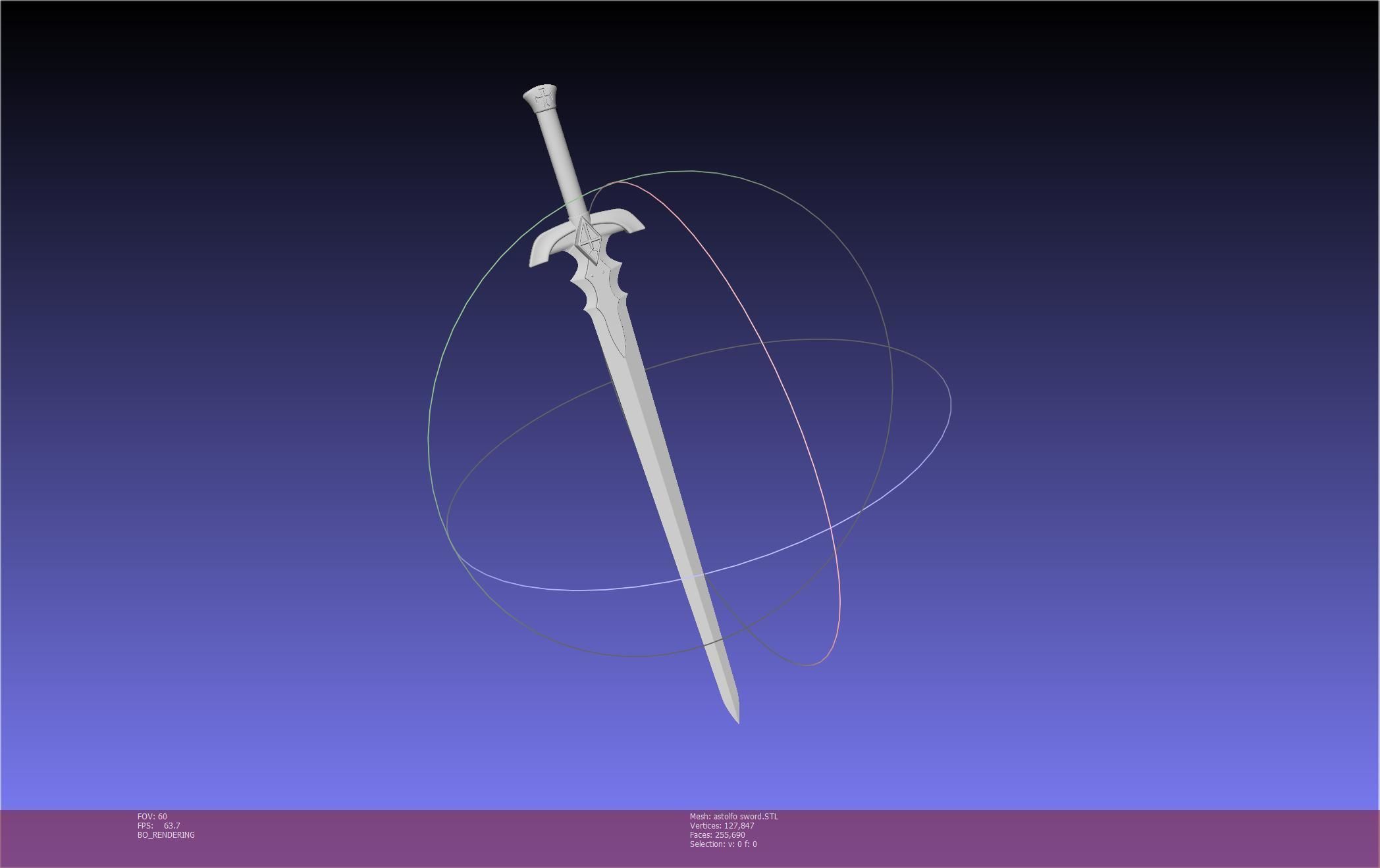 Fate Astolfo Sword Printable Assembly 3D print model_21
