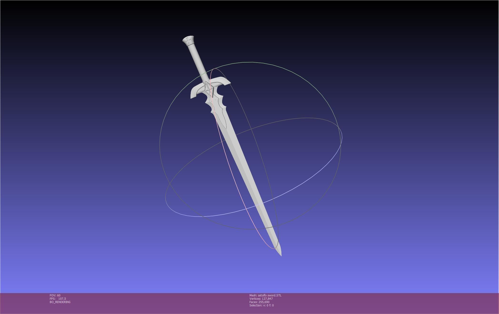 Fate Astolfo Sword Printable Assembly 3D print model_20