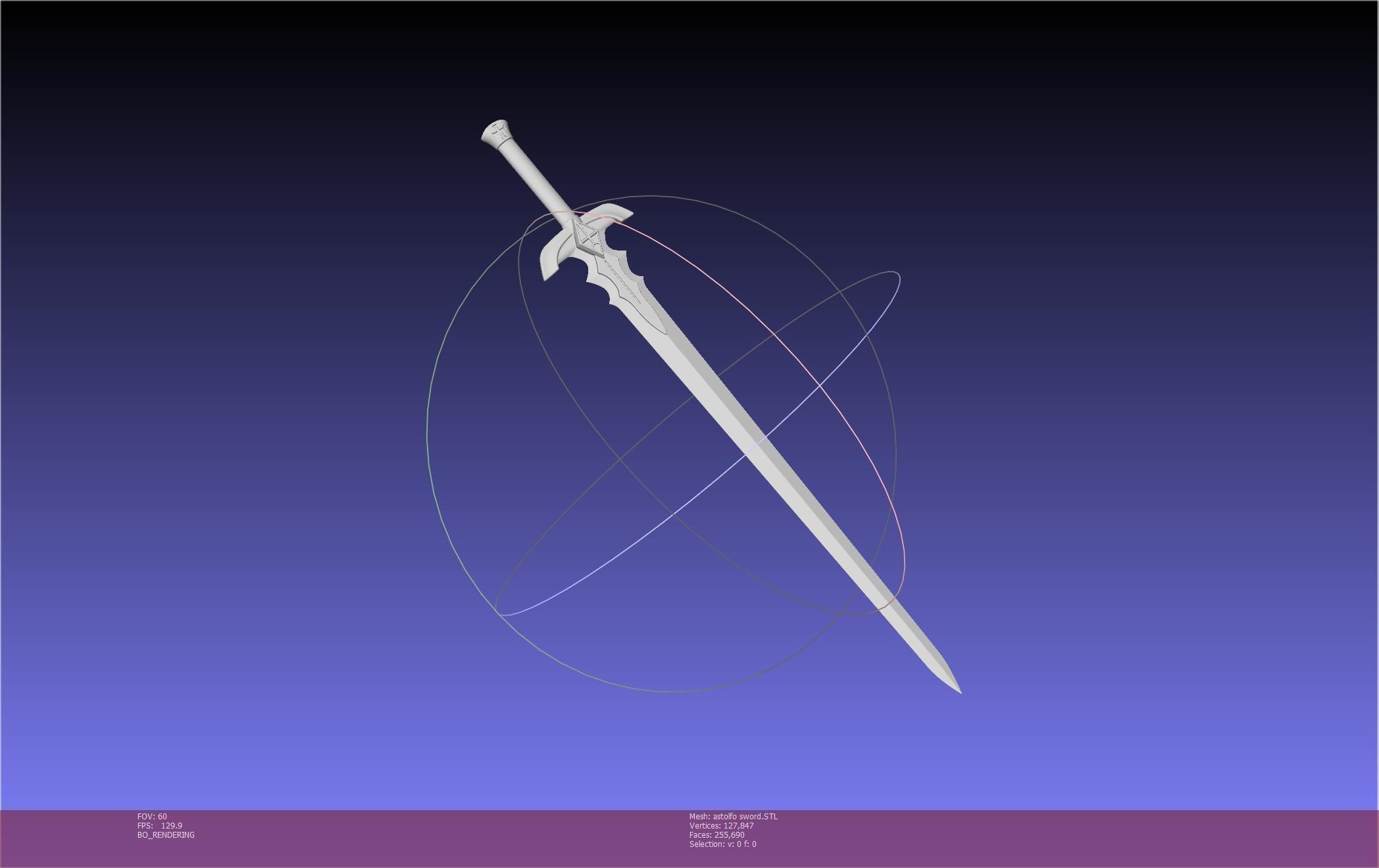 Fate Astolfo Sword Printable Assembly 3D print model_10