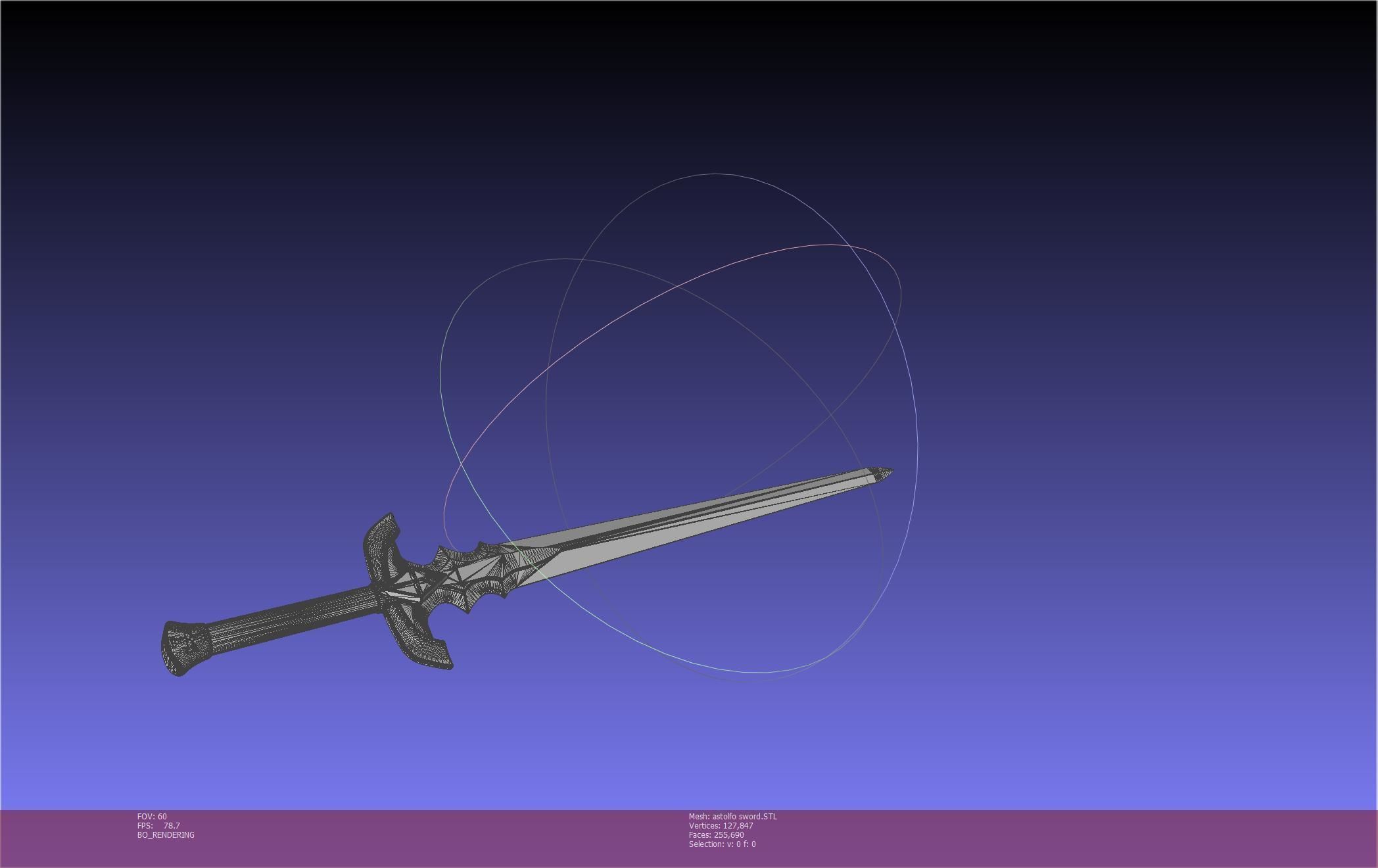 Fate Astolfo Sword Printable Assembly 3D print model_110