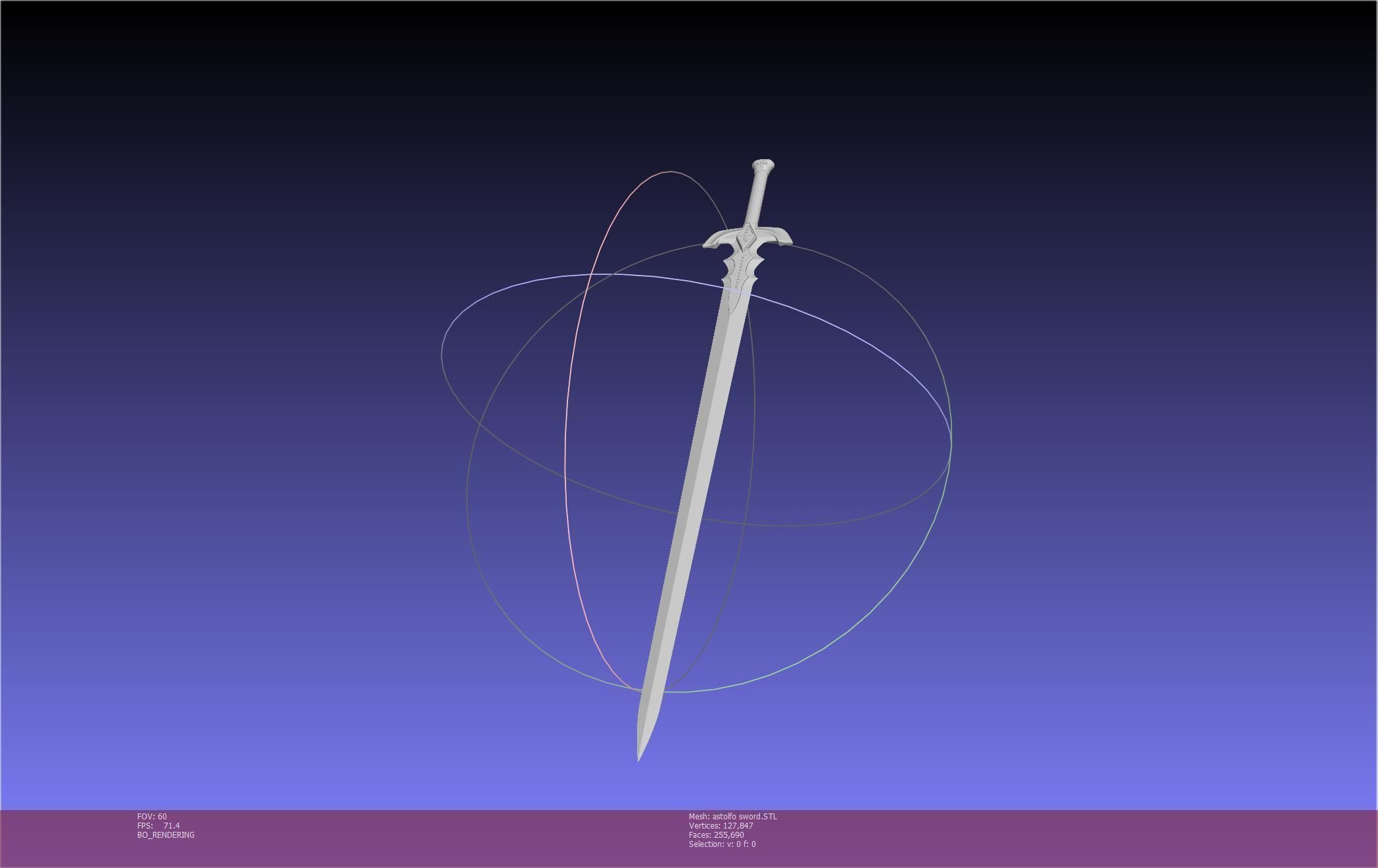 Fate Astolfo Sword Printable Assembly 3D print model_51