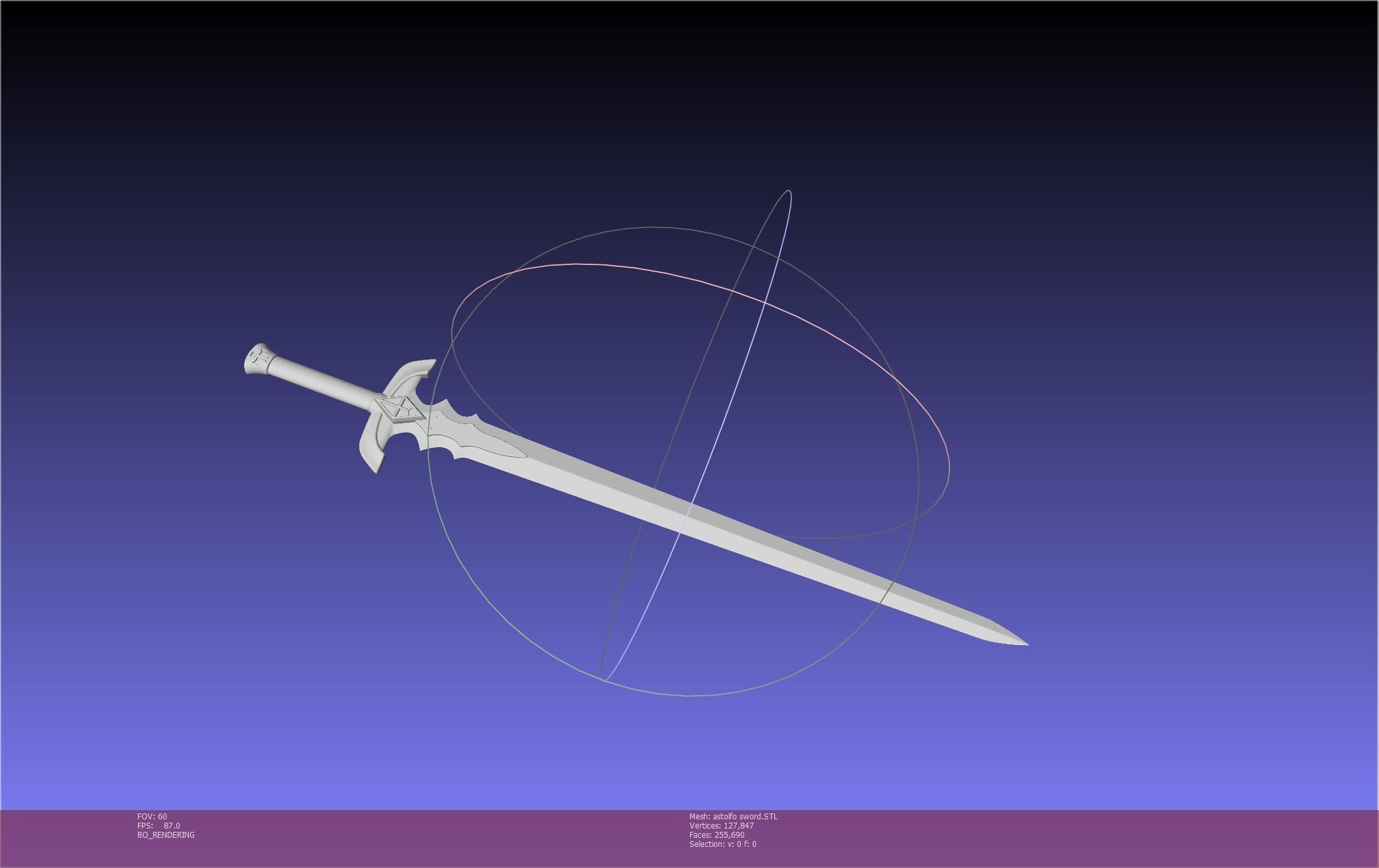 Fate Astolfo Sword Printable Assembly 3D print model_85