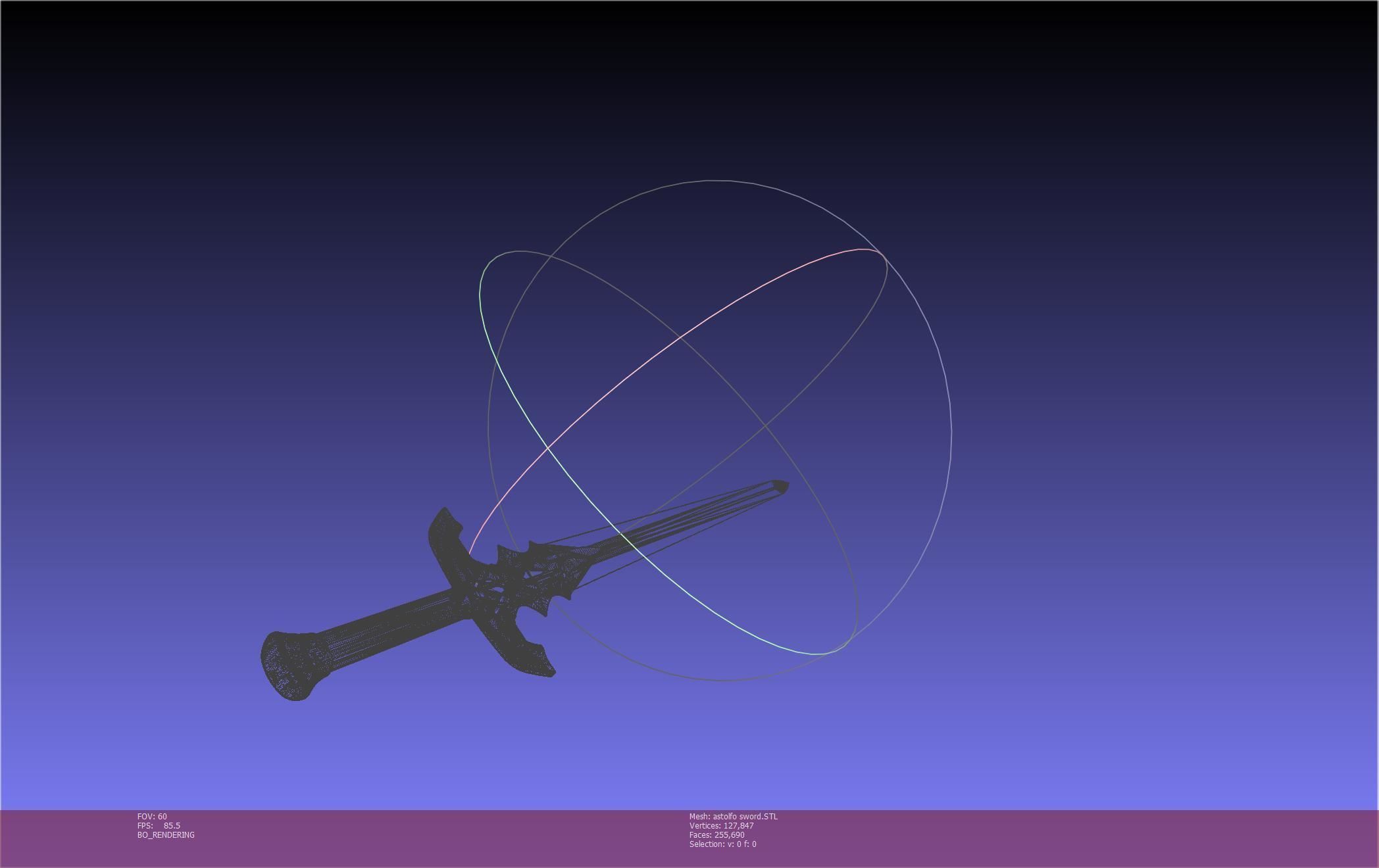 Fate Astolfo Sword Printable Assembly 3D print model_111