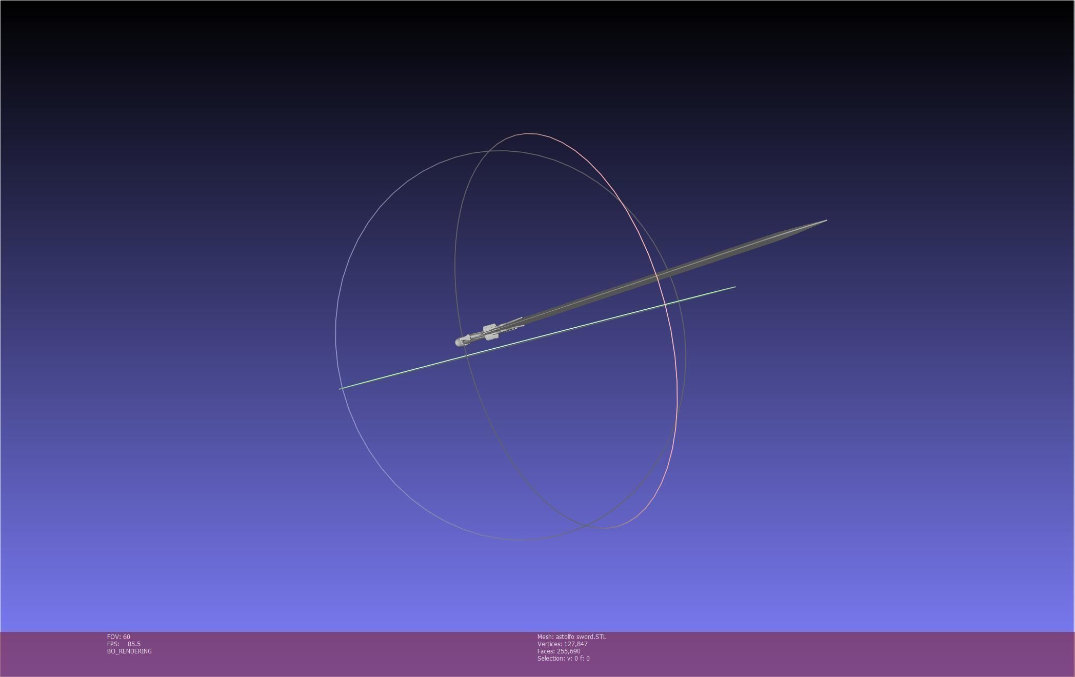 Fate Astolfo Sword Printable Assembly 3D print model_33