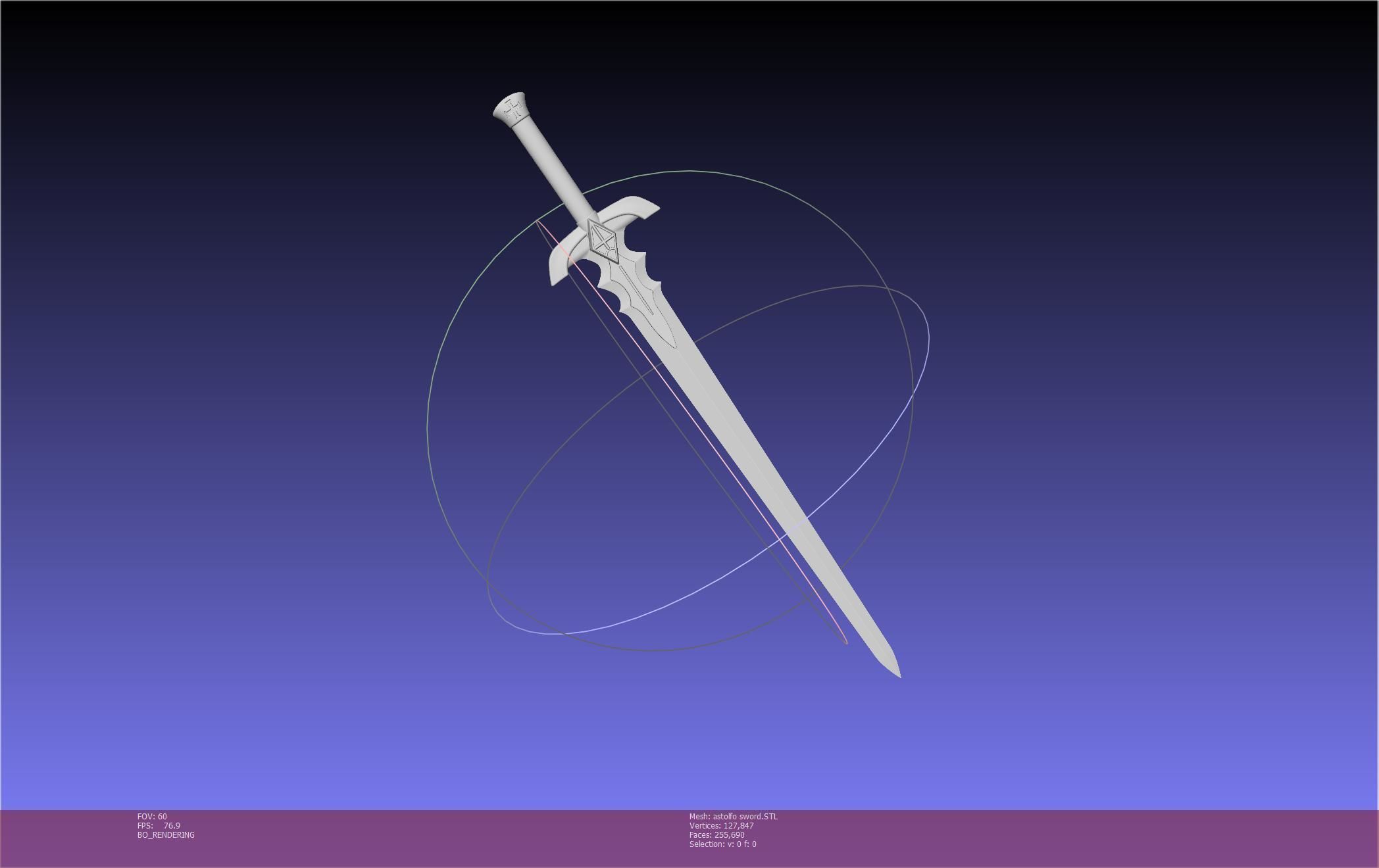 Fate Astolfo Sword Printable Assembly 3D print model_14